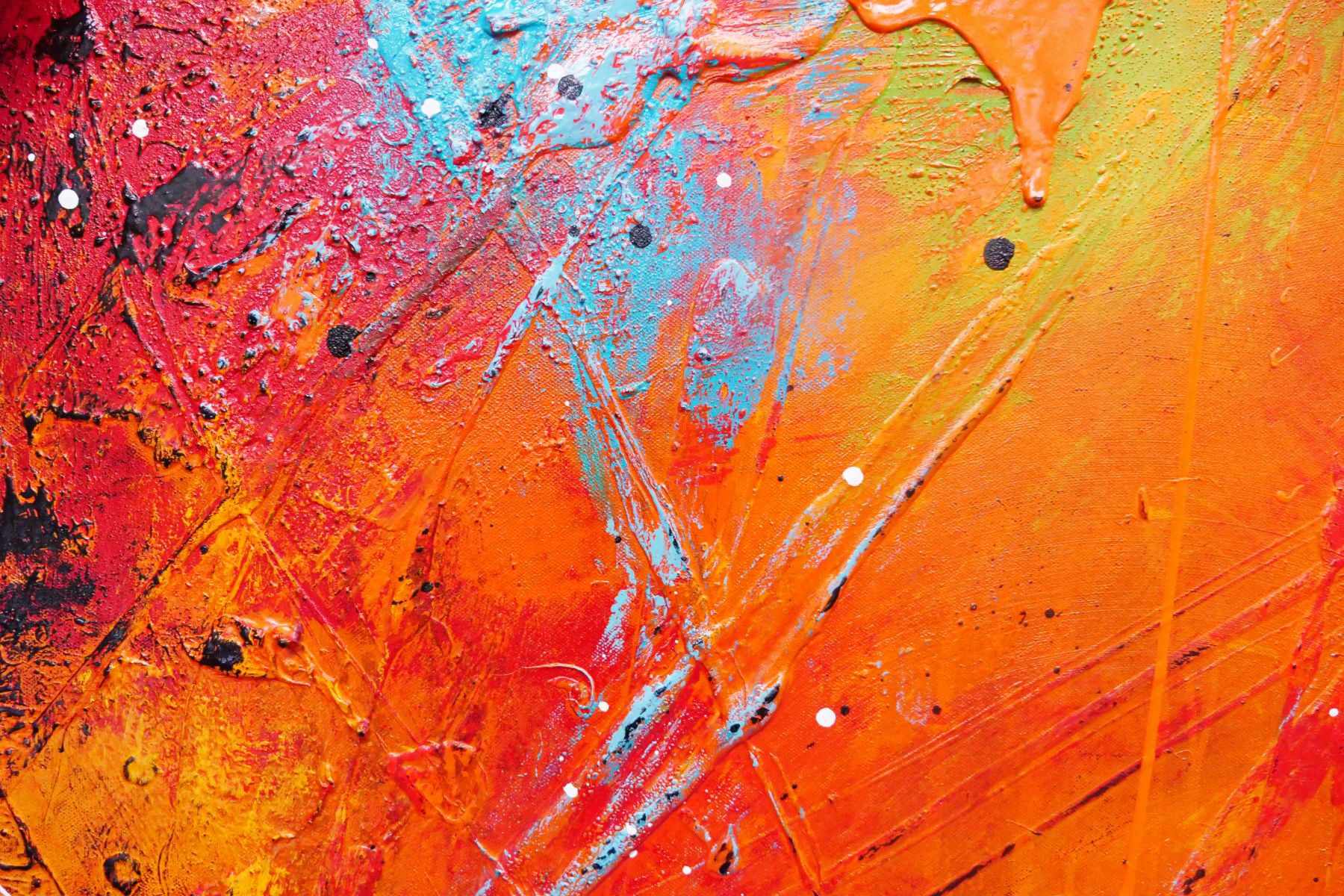 160cm x 100cm Textured Urban Pop Art Painting - Modern Abstract Wall Decor for Living Room, Bar & Office | Happy Cocktail Hour Theme