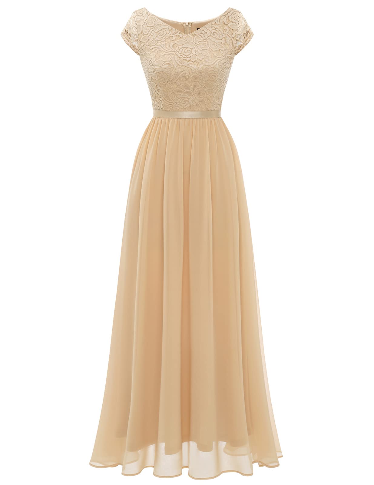 Elegant Black Formal Maxi Dress for Women 2024 - Wedding, Bridesmaid & Evening Gown - Perfect for Prom, Cocktail Parties & Special Occasions