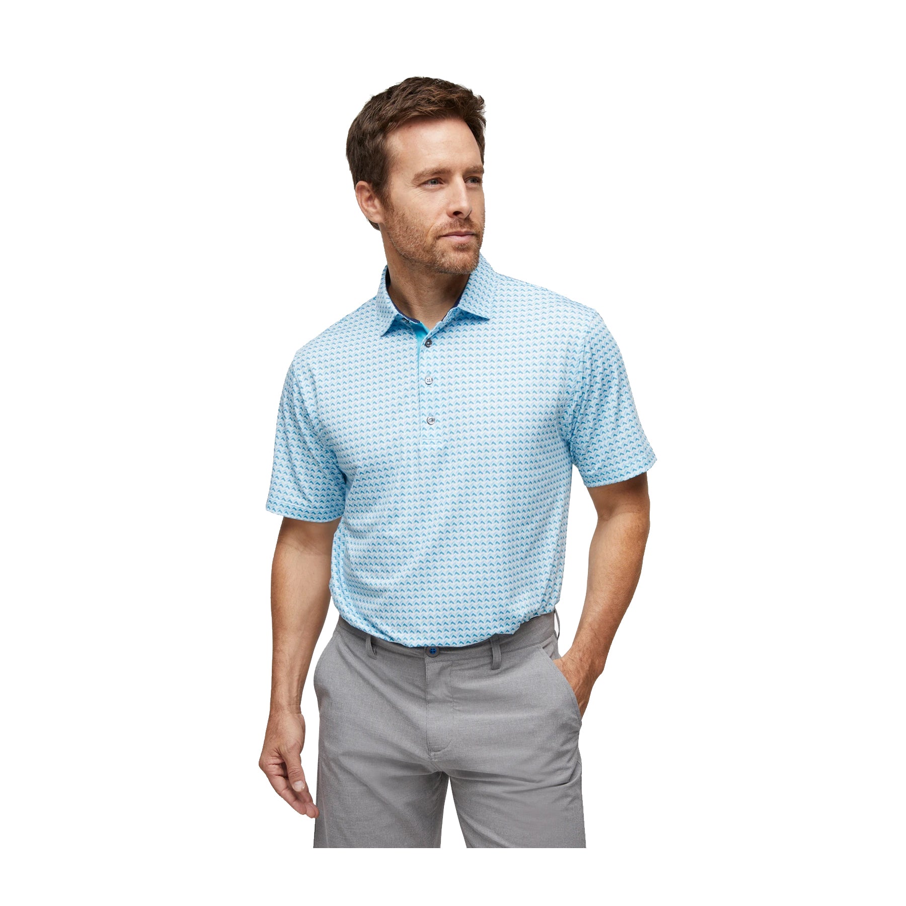 Premium Devereux Proper Threads Men's Golf Polo Shirt - Breathable, Moisture-Wicking & UV Protection - Ideal for Golf, Casual Wear & Outdoor Activities