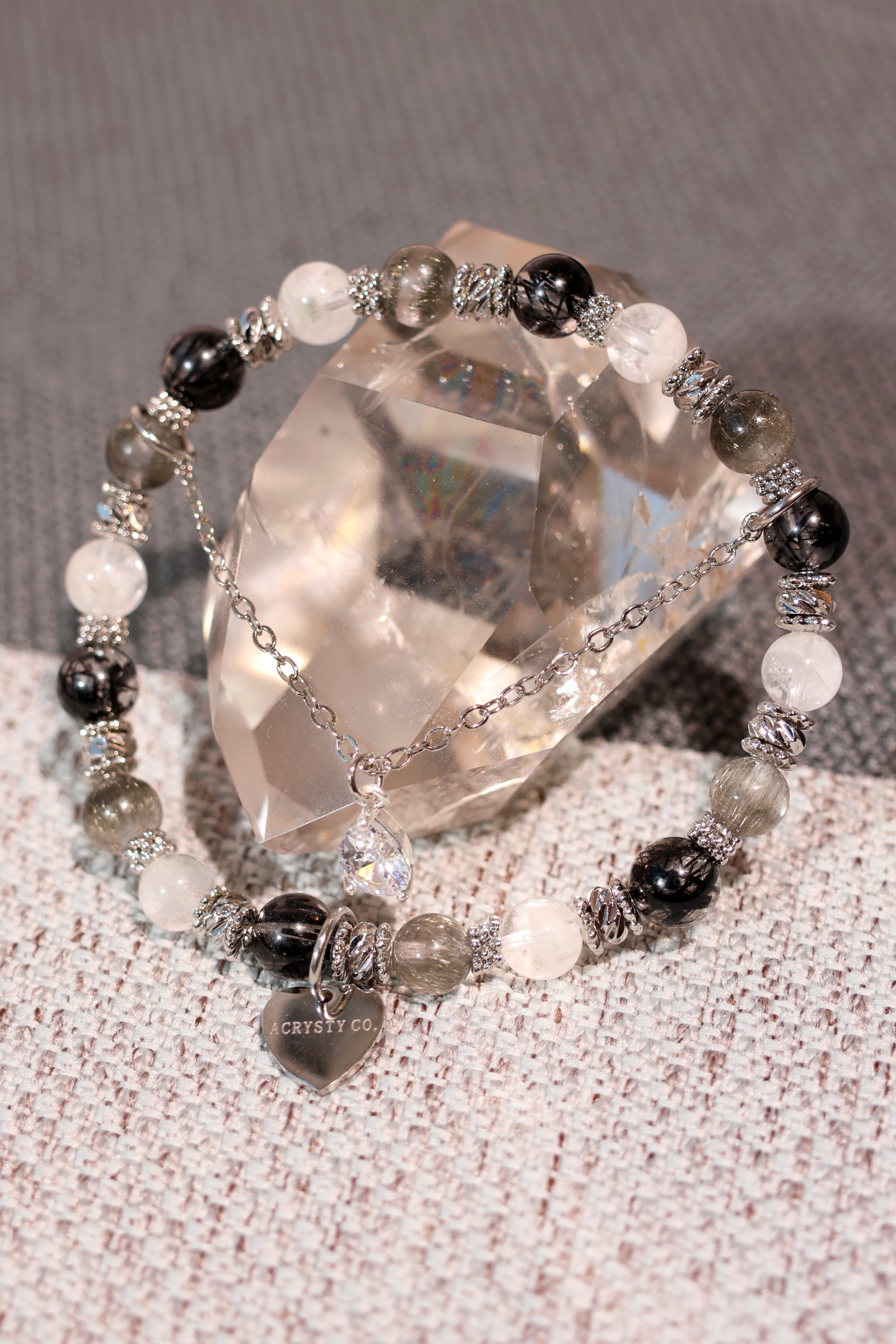 Stylish Tweed & Textures Bracelet #11 - Elegant Handmade Jewelry for Women | Perfect for Casual Wear, Office & Special Occasions