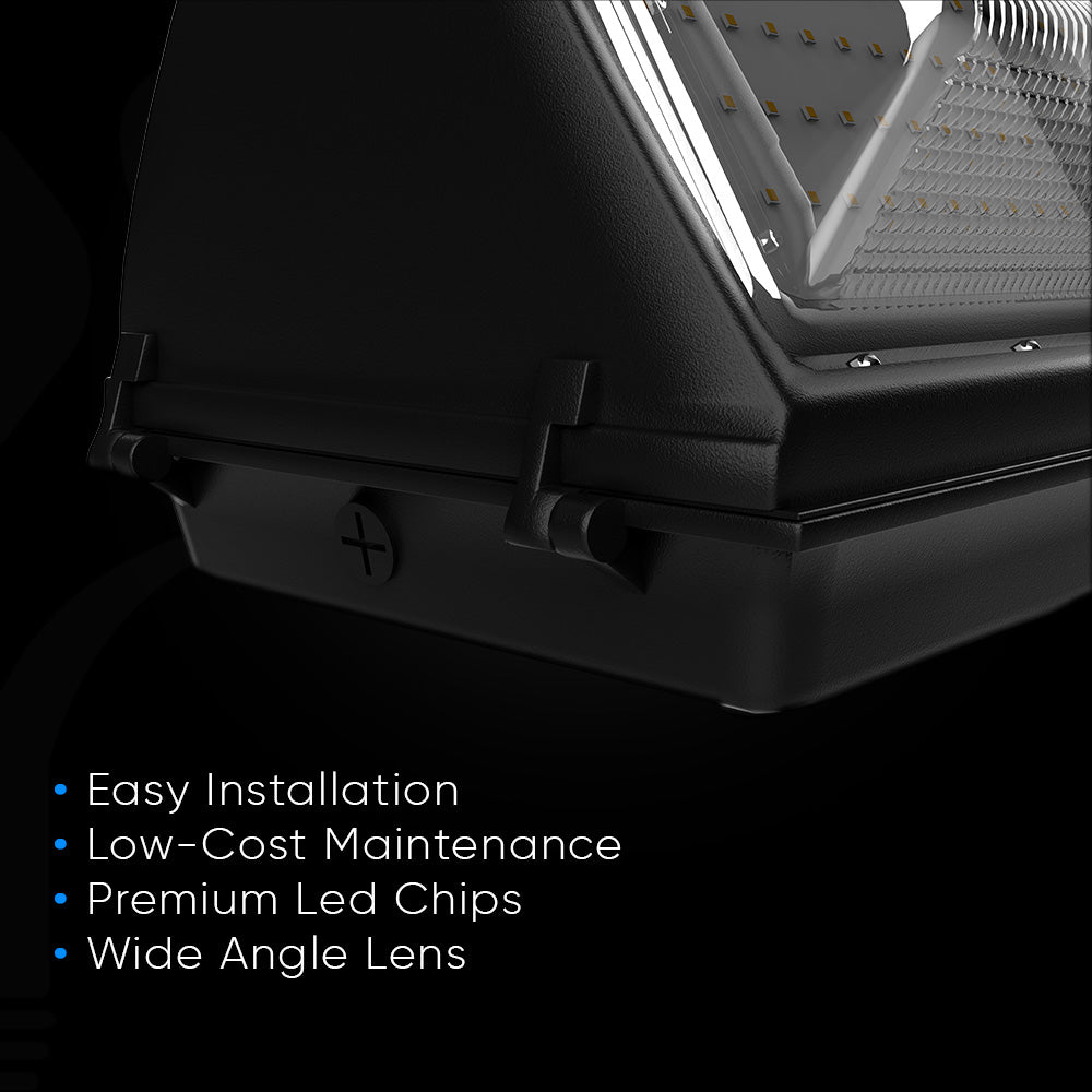 120W LED Wall Pack Light, 5700K Daylight White, Bronze Finish, 420W Equivalent, 15,194 Lumens, Forward Throw - Outdoor Security Lighting for Building Facades, Parking Lots & Warehouse Exteriors