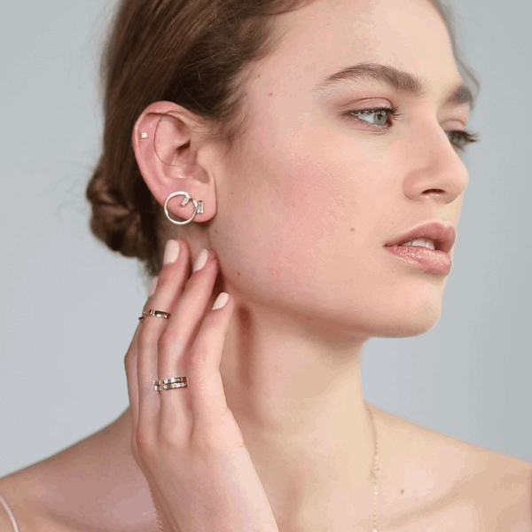 Elegant Tapered Baguette Chrysler Stud Earrings for Women - Perfect for Weddings, Parties & Special Occasions