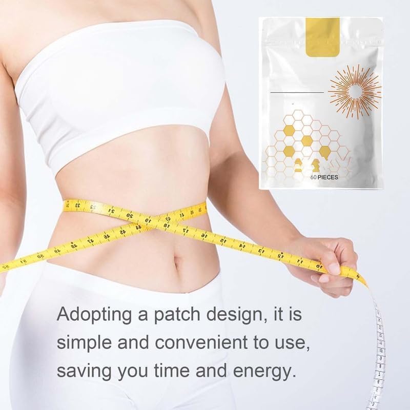 Natural Bee Venom Patches for Women & Men - 60PCS Detox Foot Pads for Body Cleansing & Pain Relief | Perfect for Post-Workout Recovery & Stress Relief