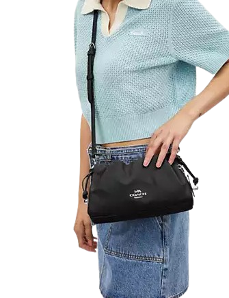 Coach Faye Shoulder Bag with Ruching - Stylish Leather Crossbody Purse for Women, Perfect for Work, Travel & Everyday Use