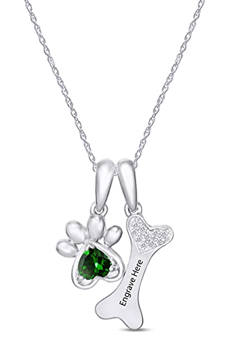 White Gold Over : Simulated Emerald