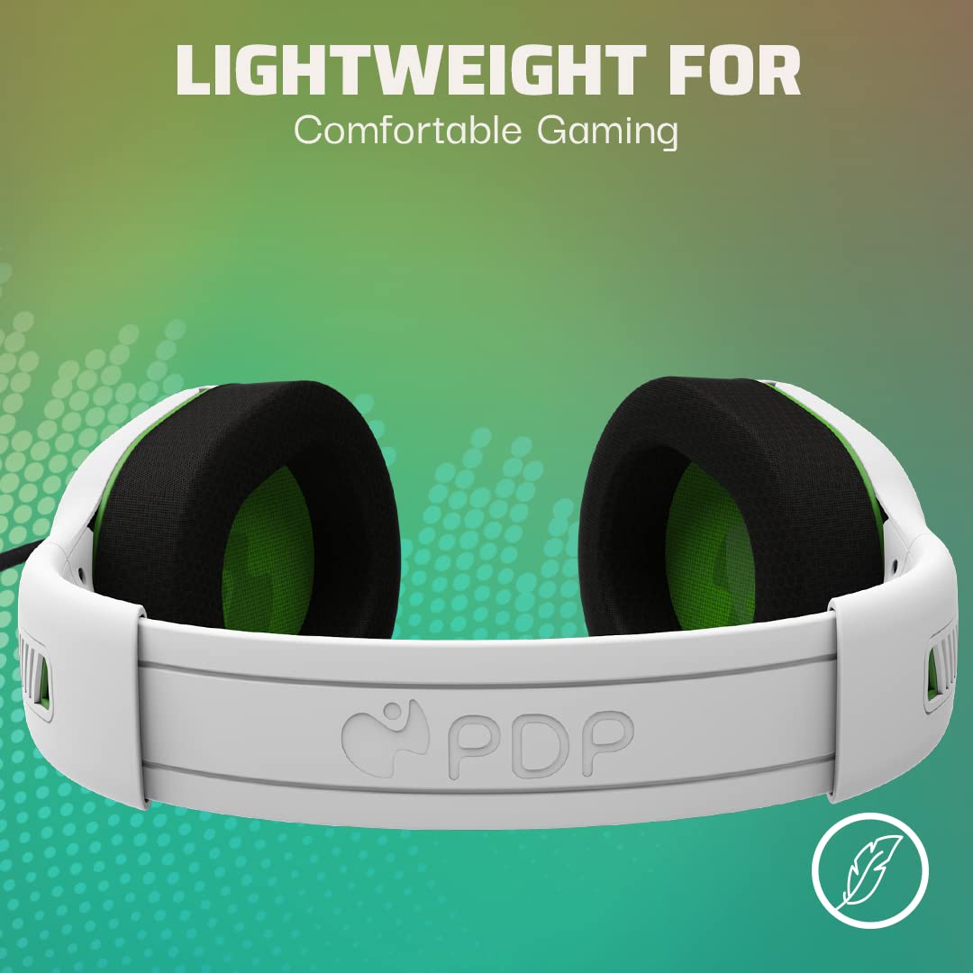 PDP AIRLITE Pro Wireless Gaming Headset with Mic for Xbox Series X|S, Xbox One, Windows 10/11 - White - Perfect for Immersive Gaming and Clear Communication
