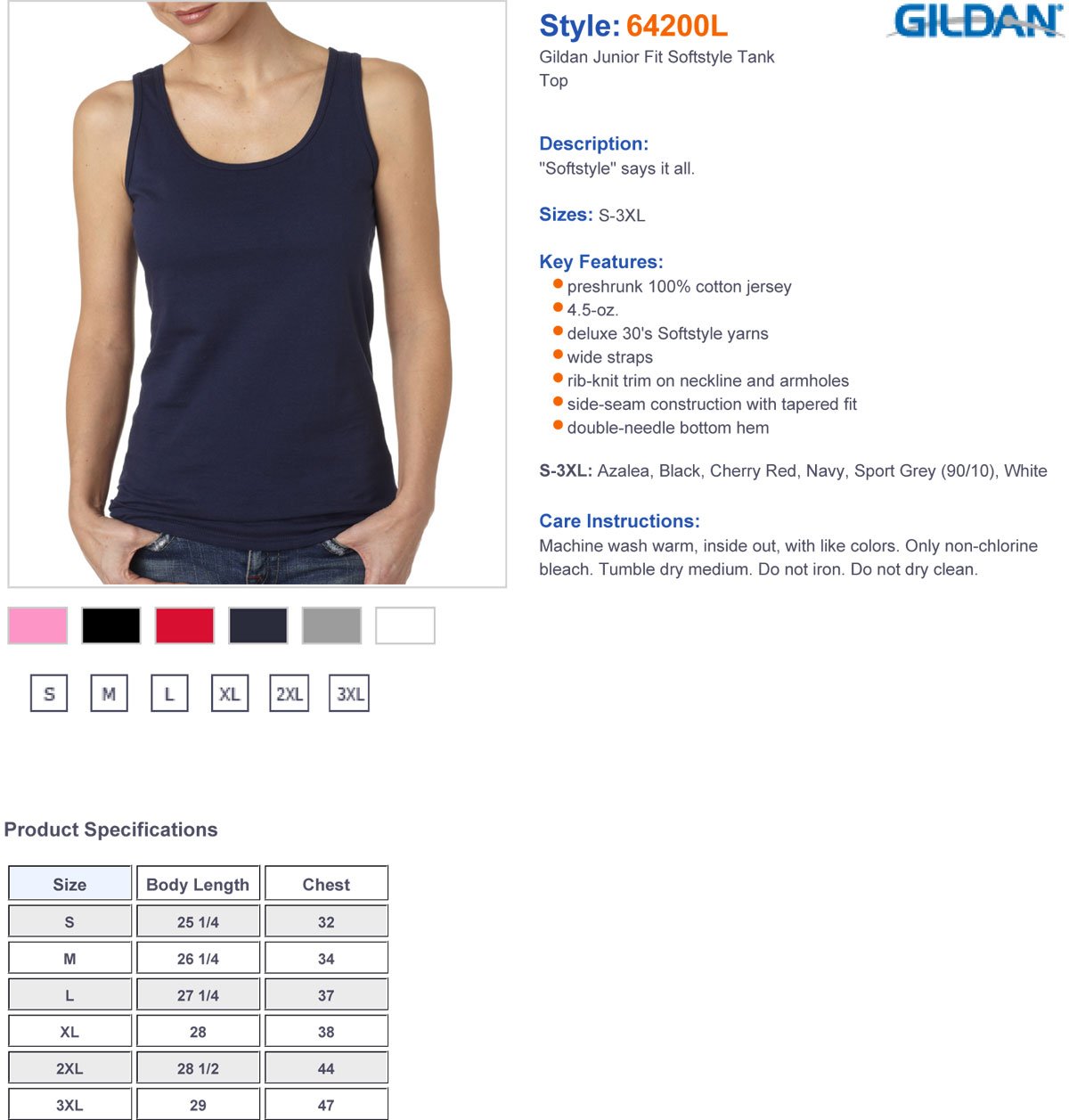 Gildan Ladies' Softstyle® 4.5 oz. Fitted Tank Top - Cherry Red | Women's Slim Fit Cotton Tee for Casual Wear, Gym & Summer Outfits