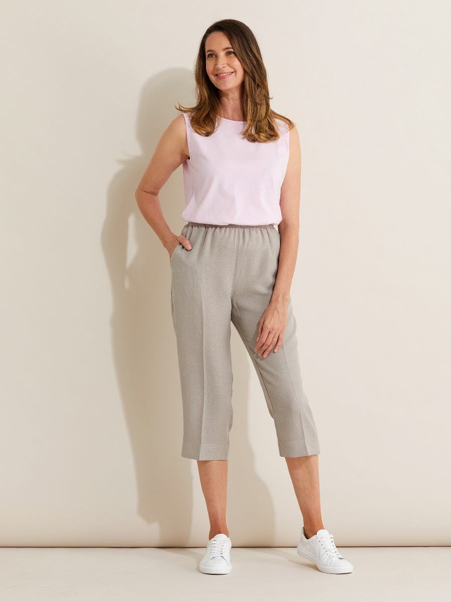 Stylish Moygashel 3/4 Pants for Women - Comfortable Cotton Capri Pants for Casual Wear, Office & Summer Outfits