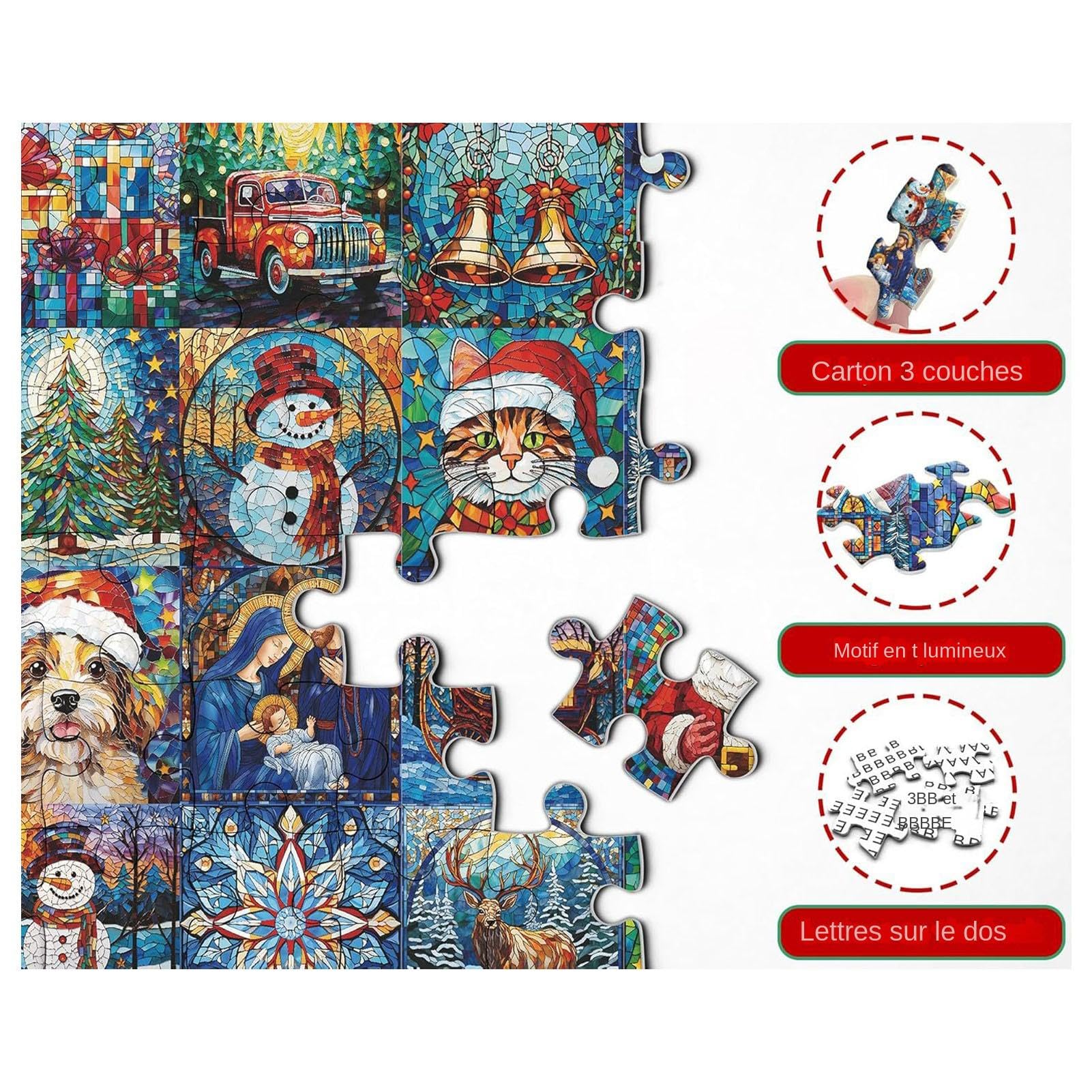 2024 Christmas Advent Calendar Puzzle - 1008 Piece Countdown Puzzle for Holiday Decor & Family Fun | Perfect for Christmas Countdown, Home Decor & Gift Giving