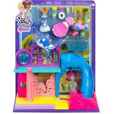 Polly Pocket Pollyville Aquarium Playset - Interactive Toy for Kids with Mini Doll & Underwater Adventure Scenes | Perfect for Pretend Play, Collectibles & Gifts