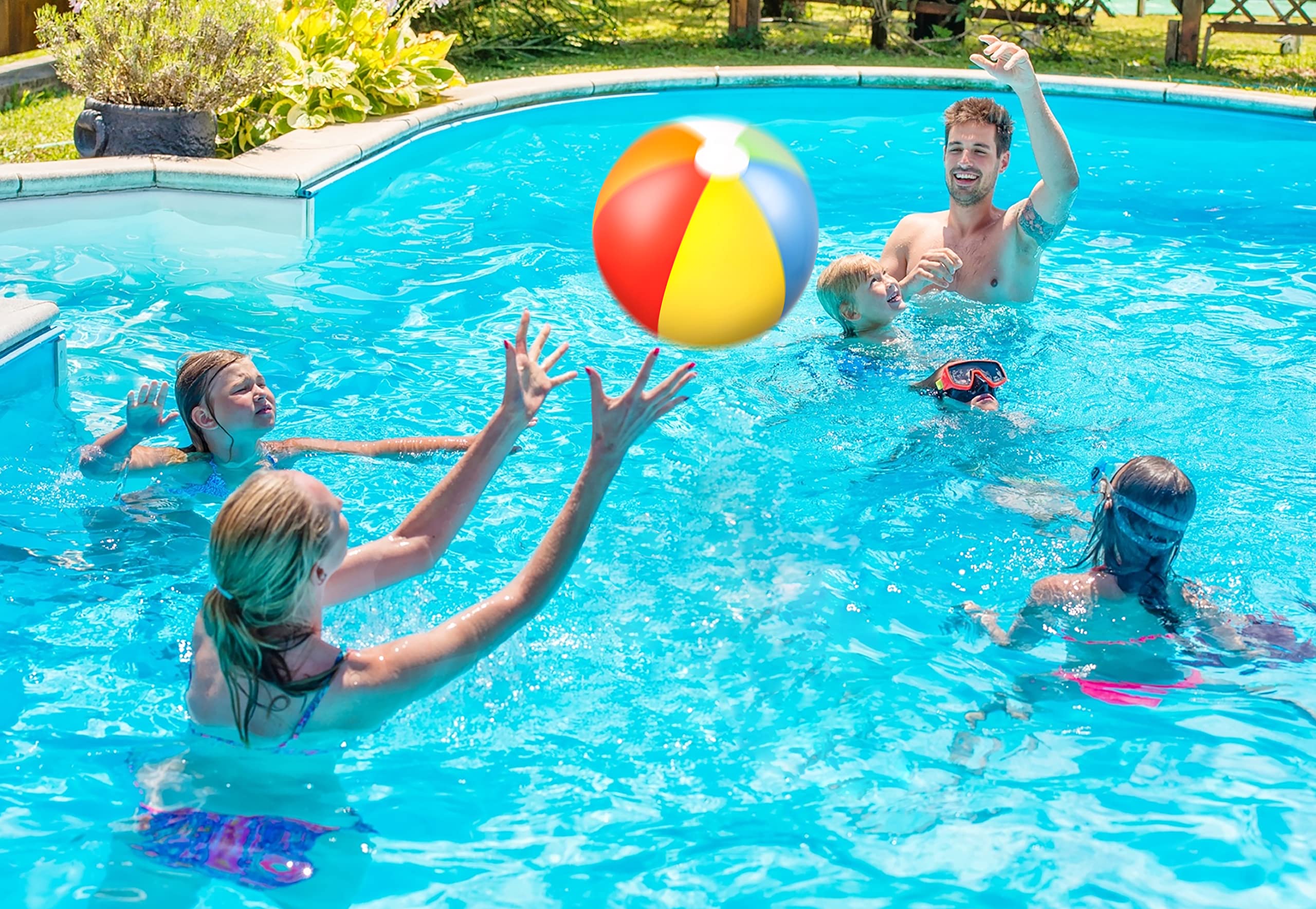 90Shine 7PCS Inflatable Donut Pool Floats - 13.5