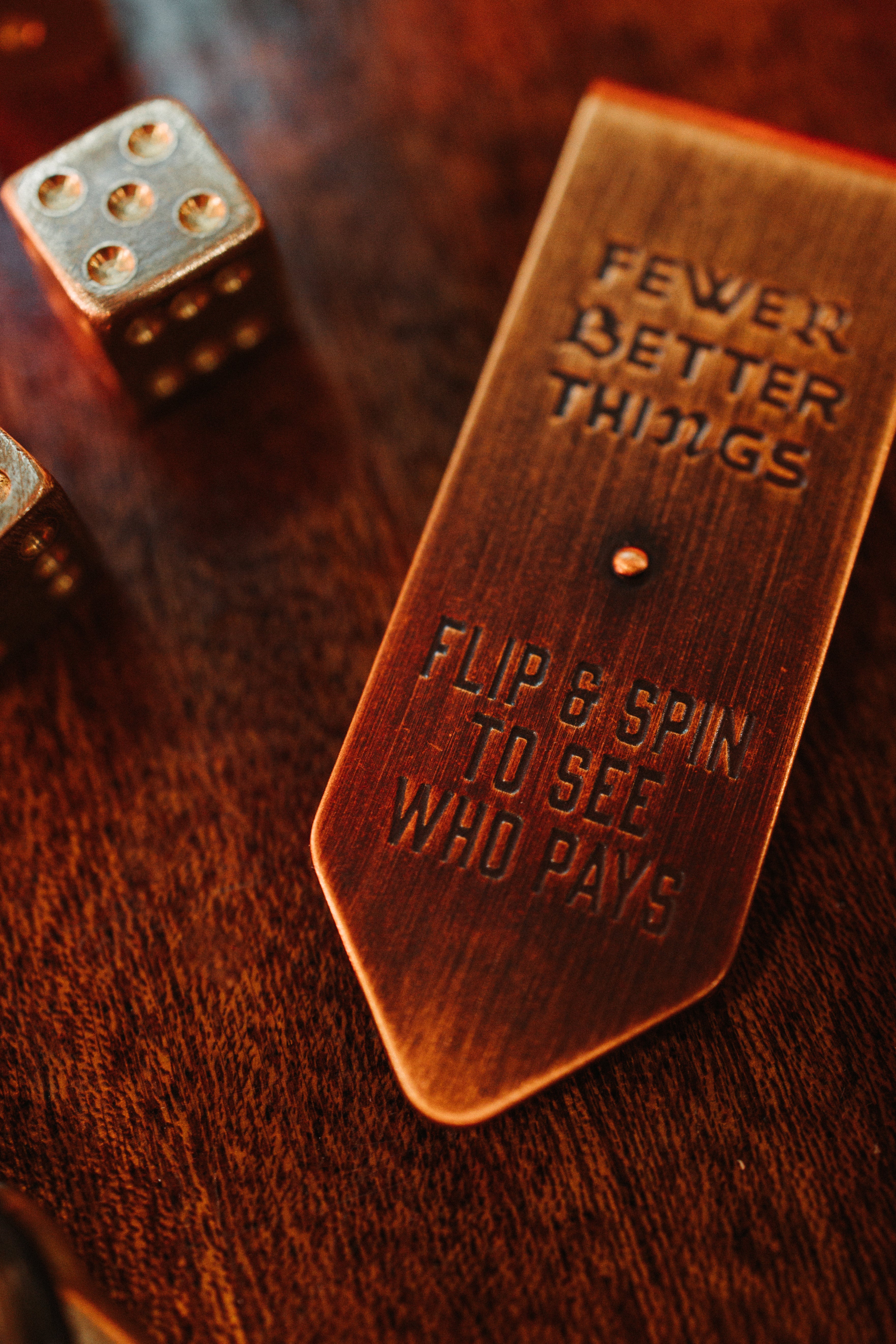 The Gambler Money Clip - Antique Copper Style for Men | Perfect for Cash, Cards & ID | Ideal for Casino Nights, Gifts & Everyday Carry
