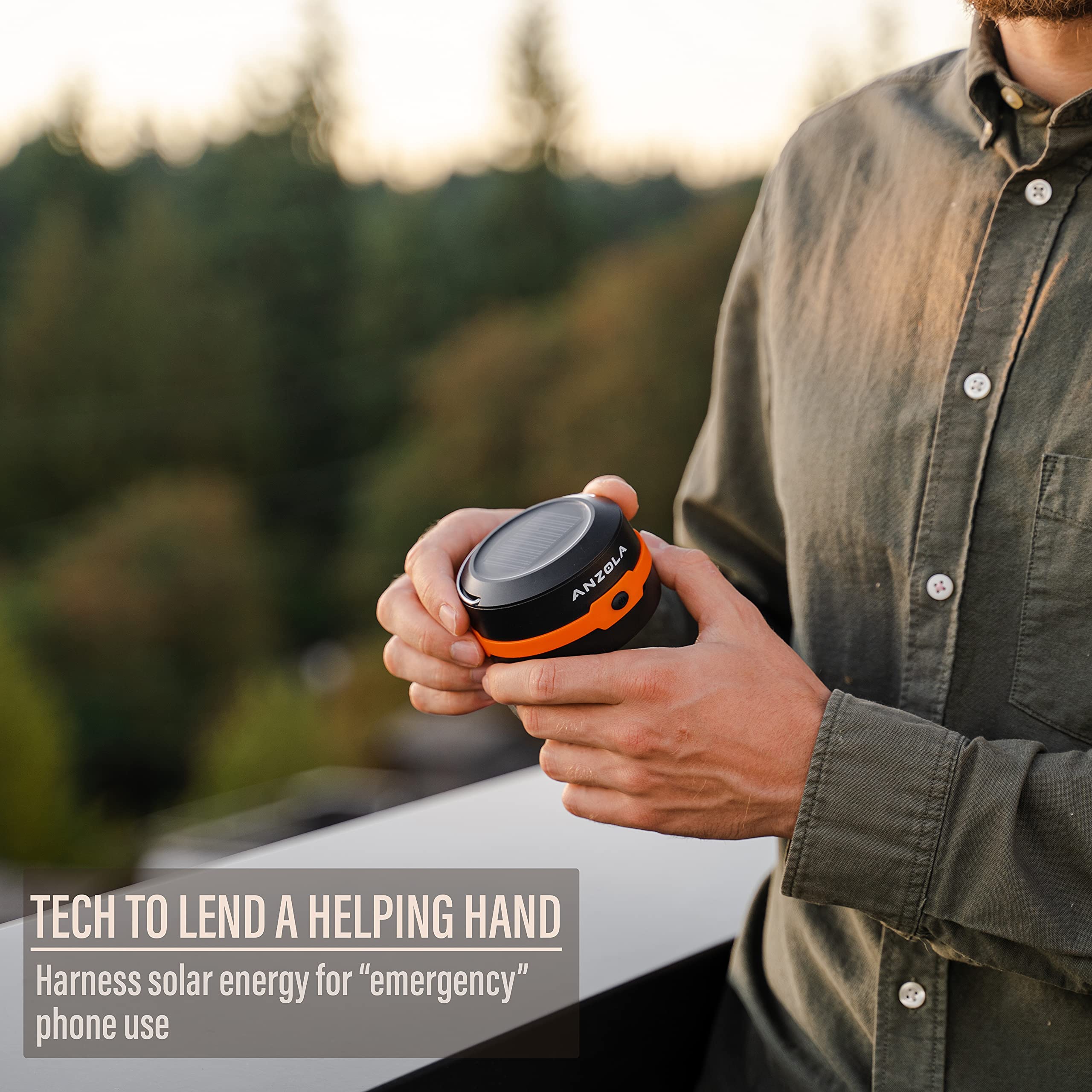 Premium Camping Gift Set for Men - Travel Bottle, Waterproof Notepad, Solar Charger with Flashlight, USB Lighter & Tactical Pen - Perfect for Father's Day, Birthday Gifts for Dad, Husband or Boyfriend - Ideal for Outdoor Adventures, Hiking, Camping Trips & Emergency Preparedness