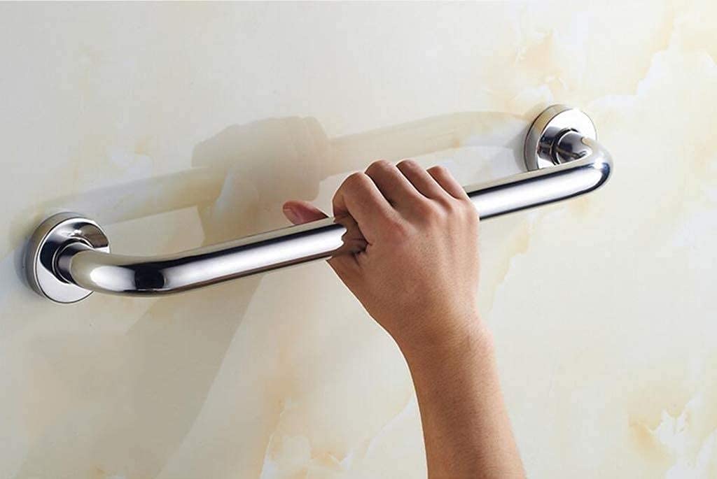 Sturdy Chrome Shower Grab Bar - 105cm Safety Handrail for Bathtub & Bathroom - Wall Mounted Anti-Slip Support for Elderly & Disabled - Perfect for Wet Areas, Toilets & Mobility Assistance