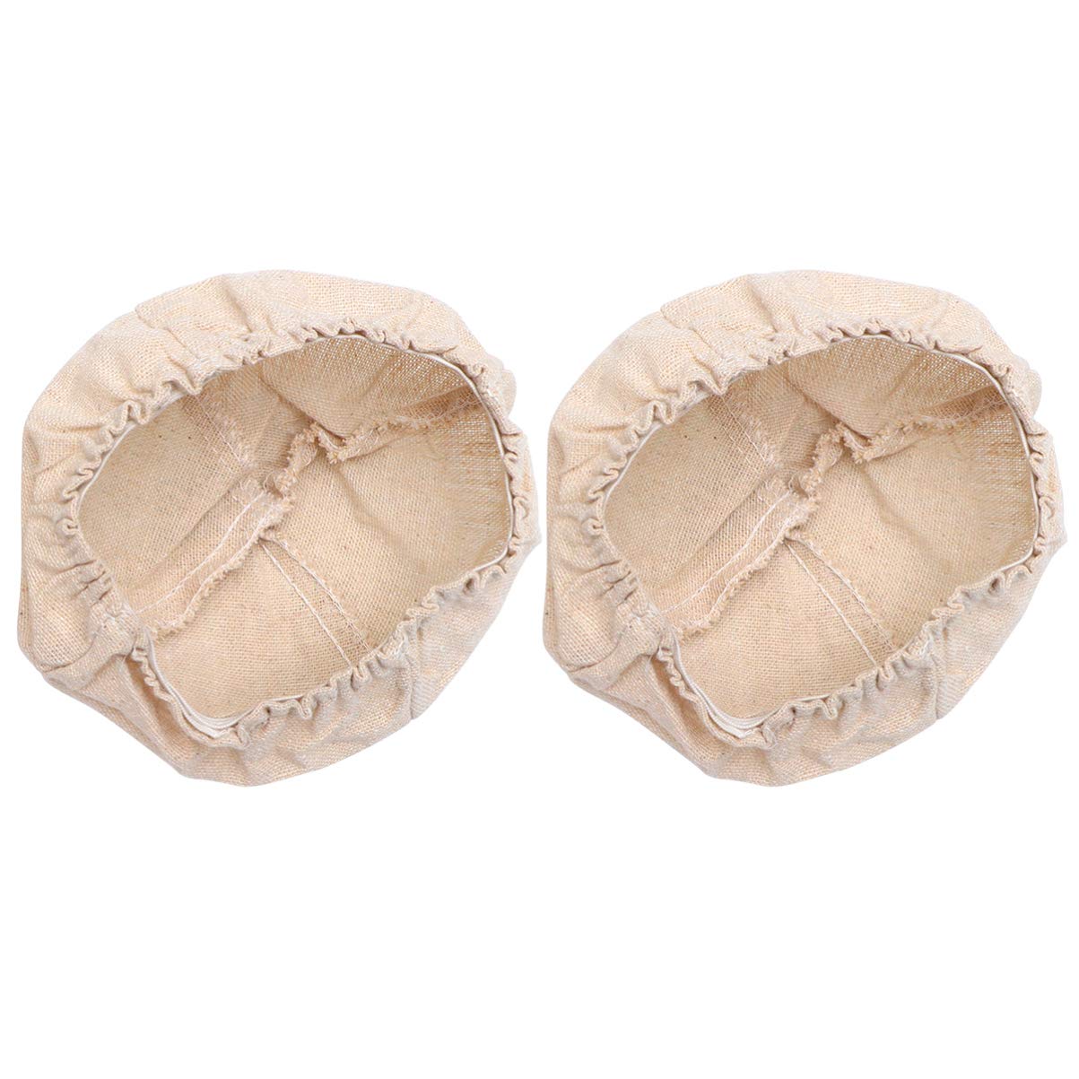**Cabilock 2-Pack Round Linen Bread Proofing Basket Liners - Dough Fermentation Cloth for Sourdough, Homemade Bread & Artisan Baking - Perfect for Home Bakers & Bread Making Enthusiasts**