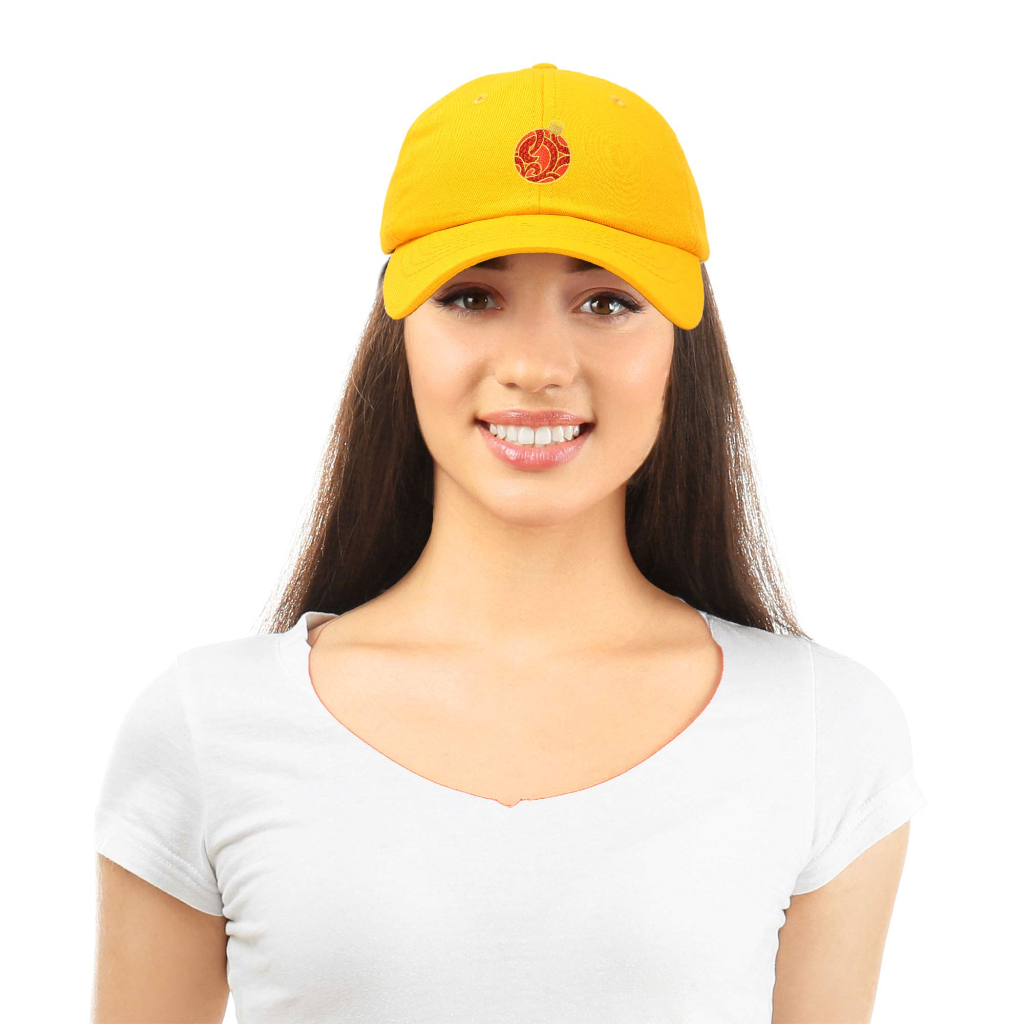 DALIX Holiday Christmas Ornament Baseball Cap for Women - Festive Xmas Party Hat for Holiday Gatherings & Christmas Decorations
