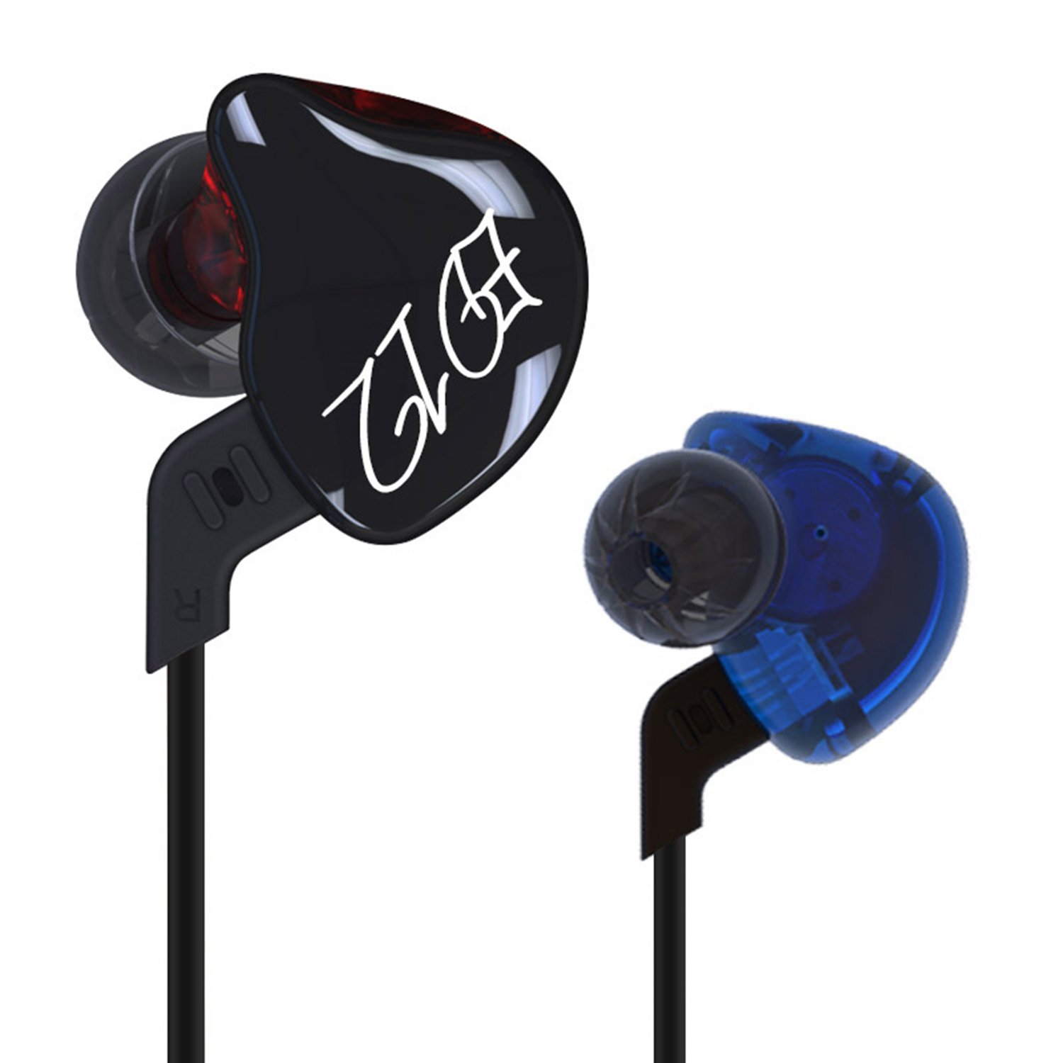 KZ ED12 Professional in-Ear Headphones - High Fidelity Sound, Noise Isolation, Comfort Fit - Compatible with iPhone, Android, Samsung - Perfect for Gym, Travel & Music Lovers (Black, No Mic)
