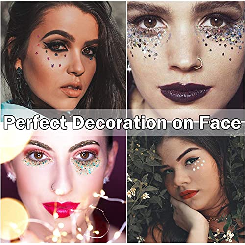 Belicia Nail Glitter Kit - 48 Colors 3D Nail Art Glitter Powder for Professional & DIY Nail Designs, Body Makeup & Confetti Art - Perfect for Nail Salons, Home Manicures, Party Makeup & Creative DIY Projects