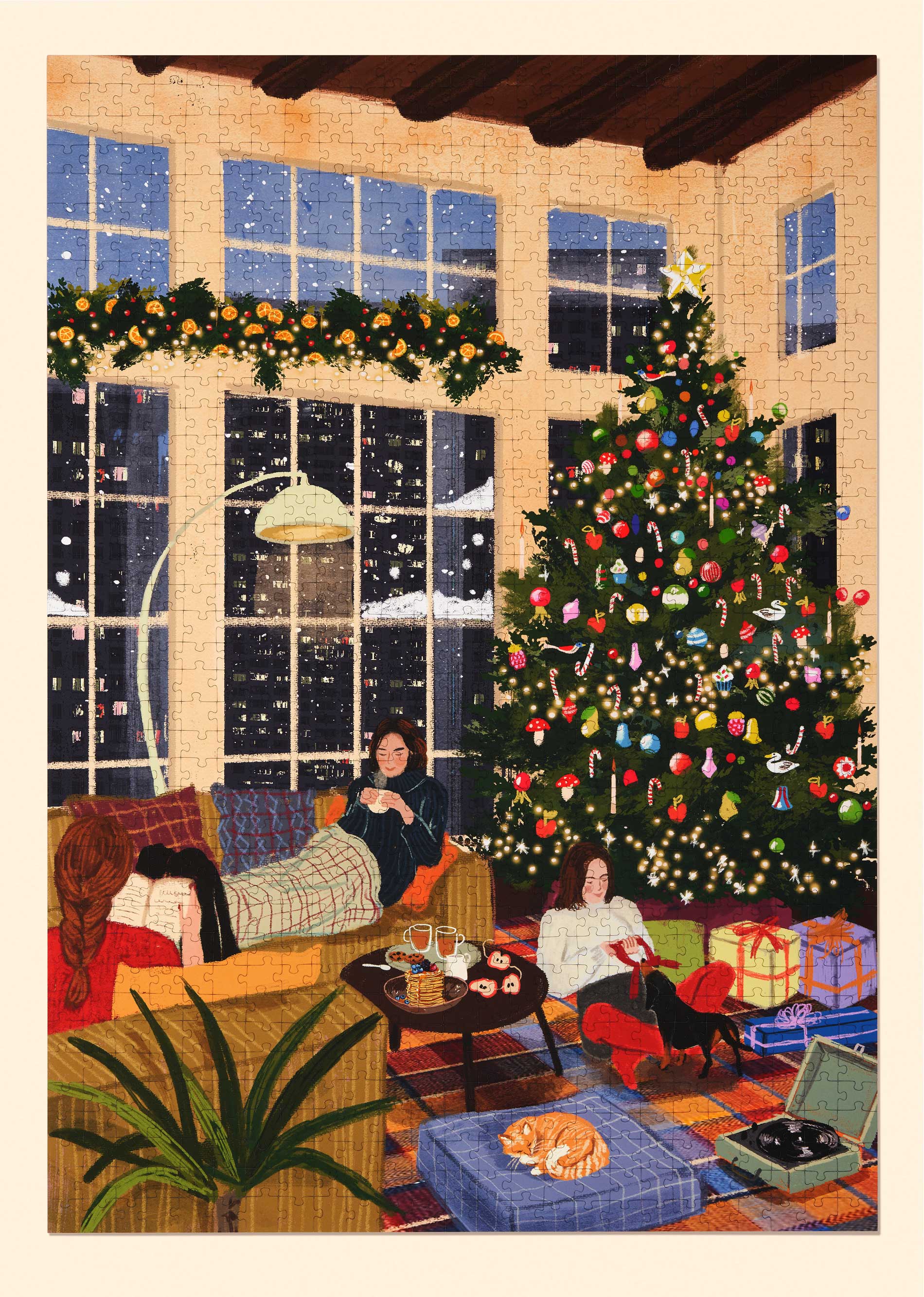 Christmas in the City 1000 Piece Jigsaw Puzzle | Festive Holiday Puzzle for Adults & Families | Perfect for Christmas Decor & Family Game Night