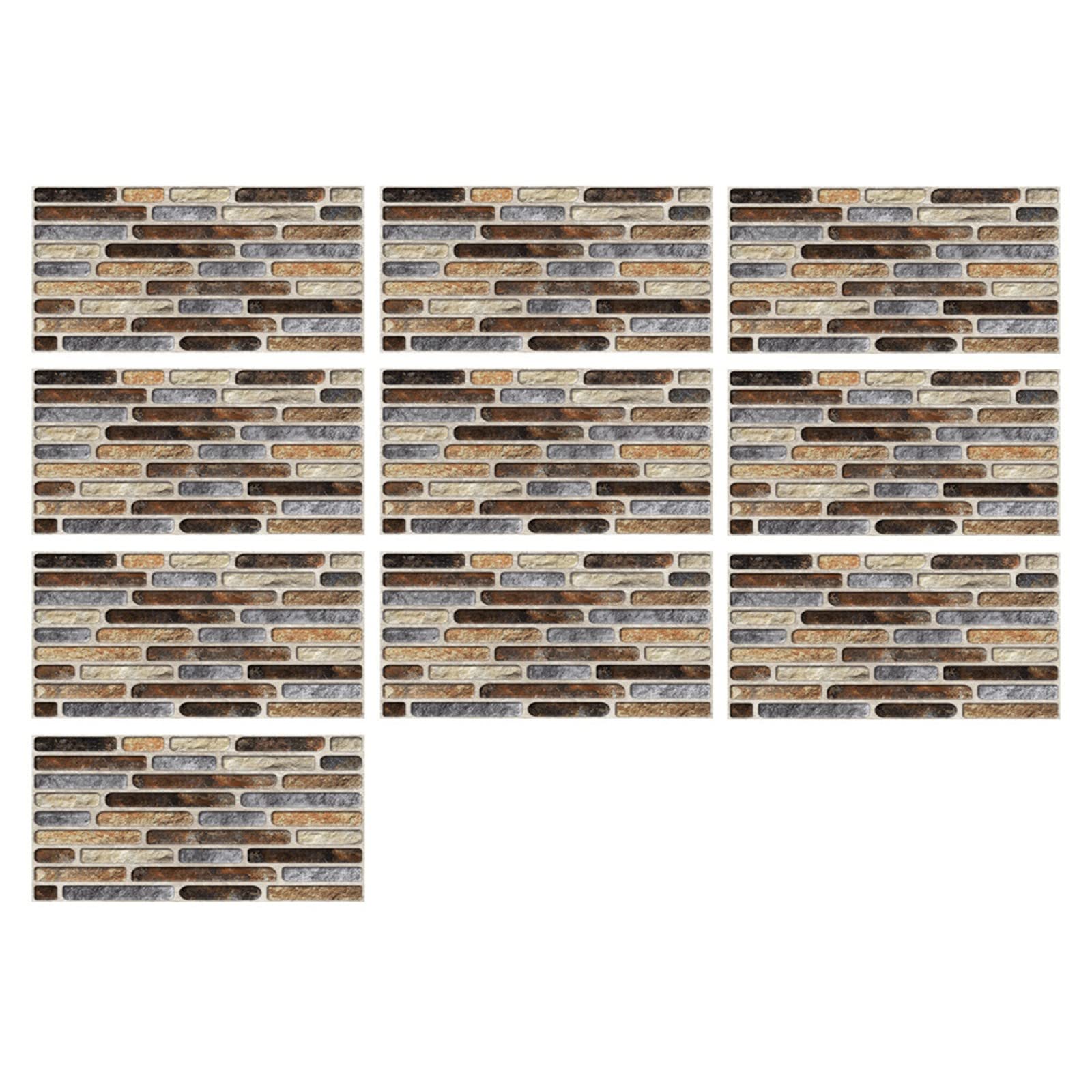 3D Crystal Peel and Stick Backsplash Tiles - 10PC Self-Adhesive Waterproof Kitchen Wall Stickers for DIY Home Decor - Perfect for Kitchen, Bathroom, and Laundry Room Renovation