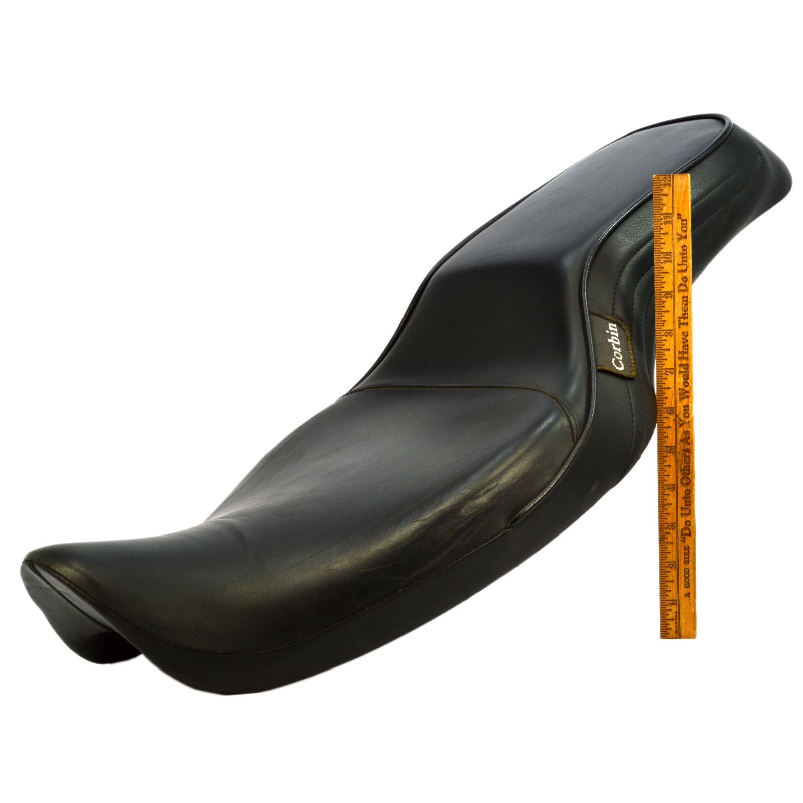 Premium Corbin Motorcycle Seat No. XL 96 6 AM - Black Leather Replacement for Harley Davidson & Cruisers - Comfort Upgrade for Long Rides & Touring