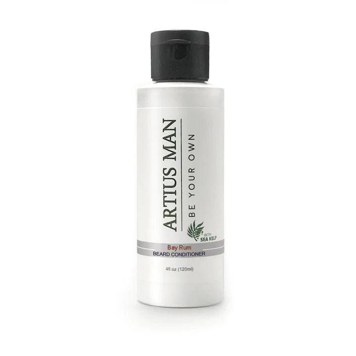 Artius Man Bay Rum Beard Conditioner - Natural Moisturizer & Softener for Men - Perfect for Daily Grooming & Styling