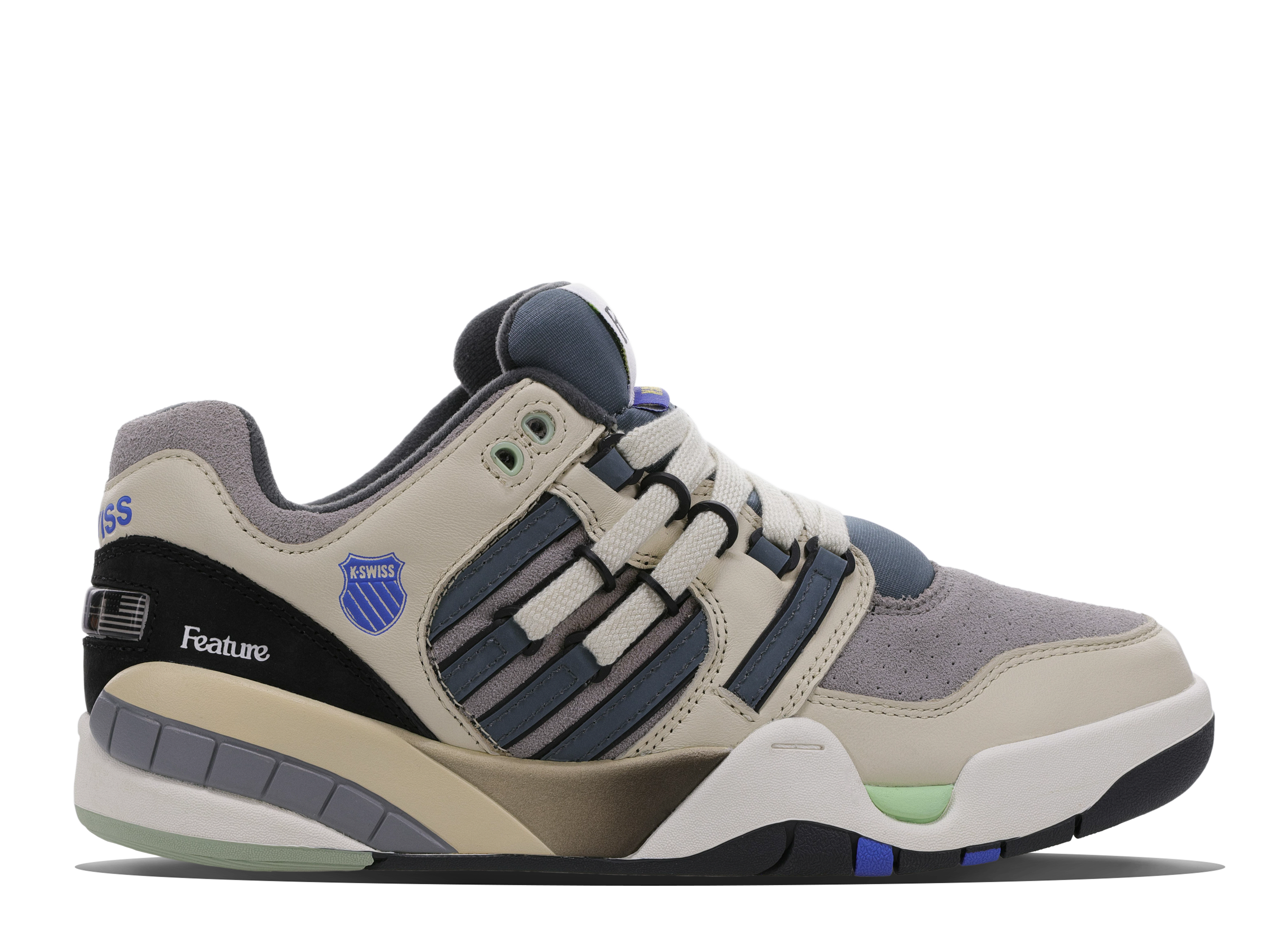 SI 18 INTERNATIONAL X FEATURE Sneakers - 78833 204 M | Stylish Pistachio Shell, Frost Grey & Marshmallow Colorway | Perfect for Casual Wear, Street Fashion & Everyday Comfort