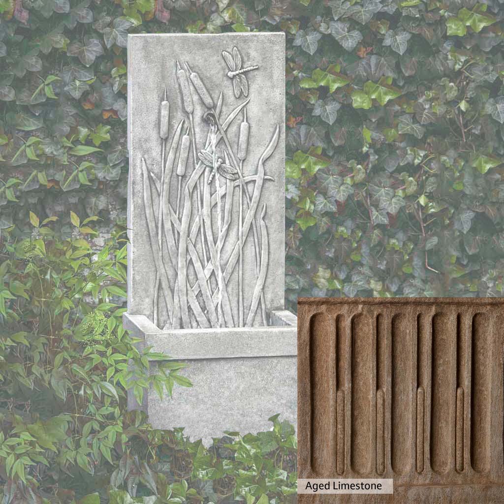 Campania International Dragonfly Wall Fountain - Outdoor Garden Water Feature for Patio, Yard, and Backyard Decor - Relaxing Zen Waterfall for Home & Garden