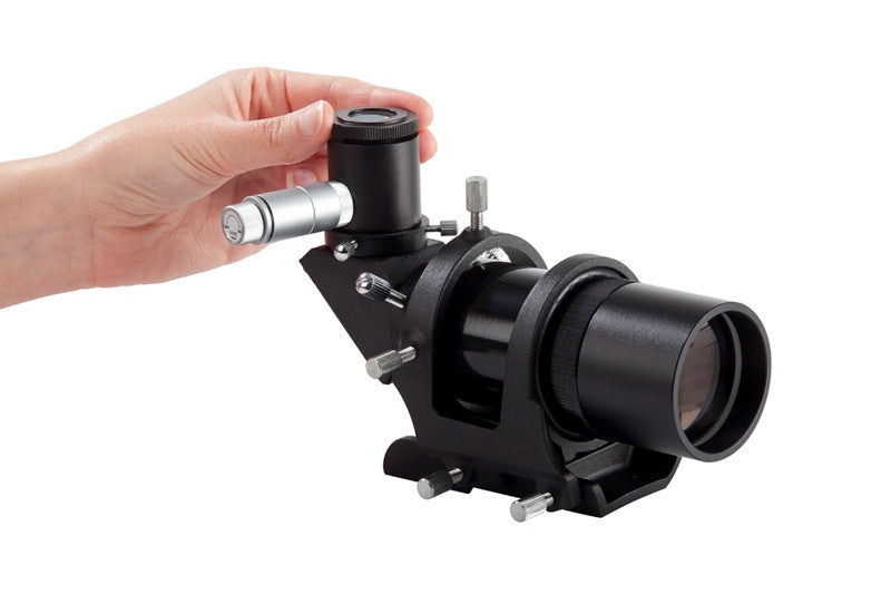9x50 Illuminated Right Angle Correct Image Finderscope for Astronomy - Perfect for Telescope Accessories & Stargazing (Model 93781)