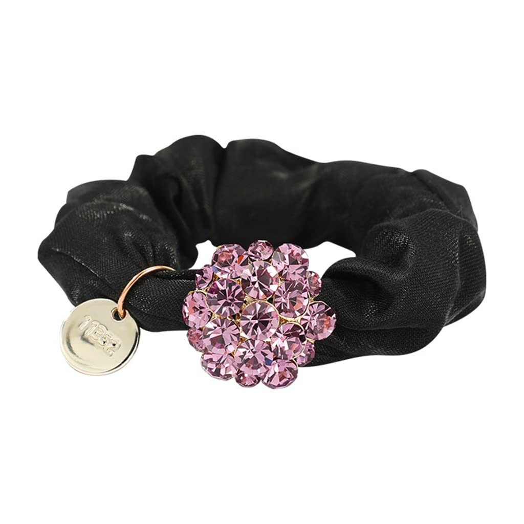 XWWDP Korean Hair Rings for Women - Large Intestine Hair Coil, Ponytail Hair Bands with Flower Design (2.1cm Accessories) - Perfect for Daily Styling, Parties & Special Occasions