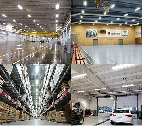 20 Pack 8ft LED Shop Light Fixture - 96'' T8 Integrated Linkable LED Tube Lights, 120W 13500LM 6000K Daylight White, V-Shape Clear Lens, Plug & Play - Perfect for Garage, Warehouse, Workshop, Basement Lighting