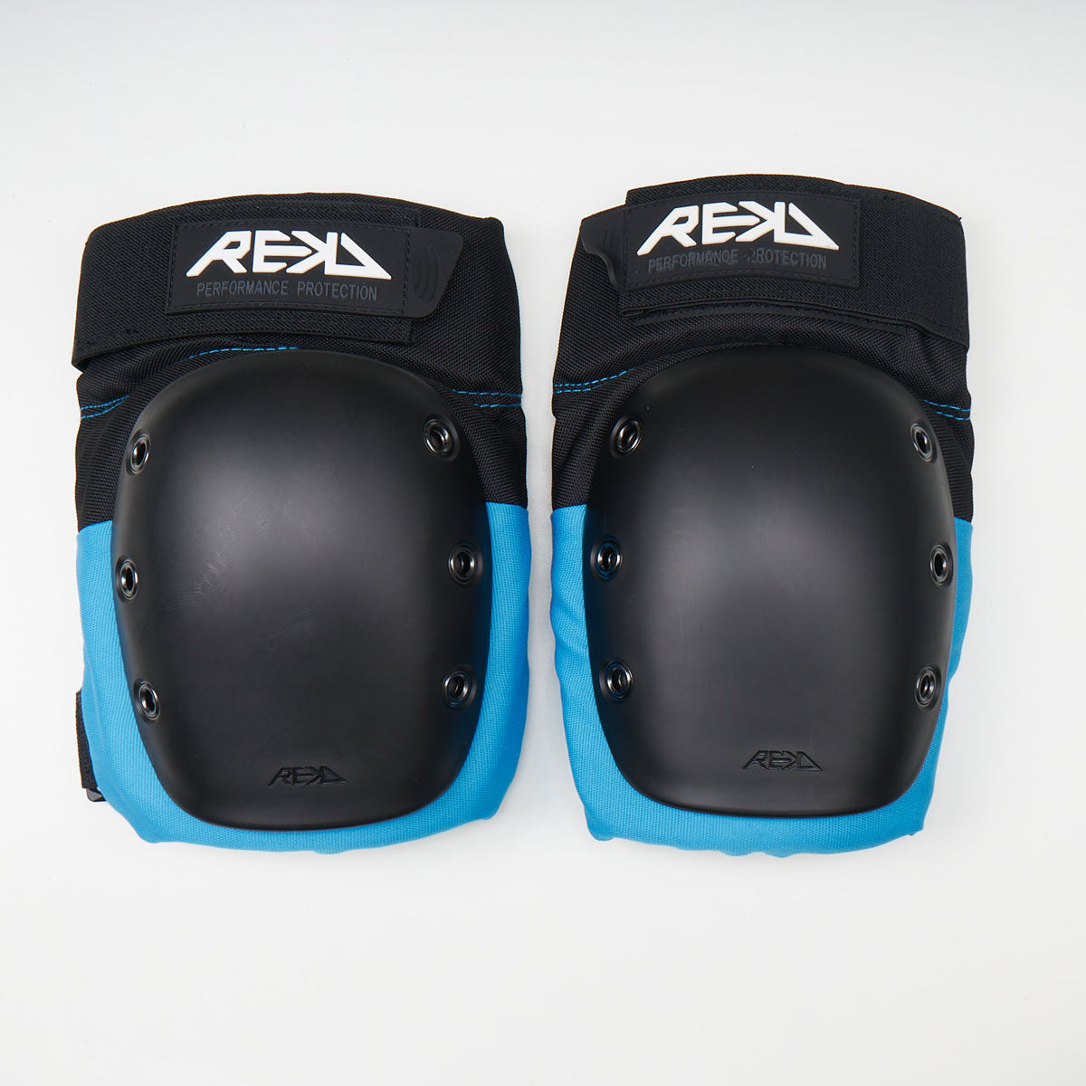 REKD Ramp Knee Pads - Heavy Duty Skateboard & BMX Protective Gear - Blue - Perfect for Skateboarding, BMX Biking & Extreme Sports