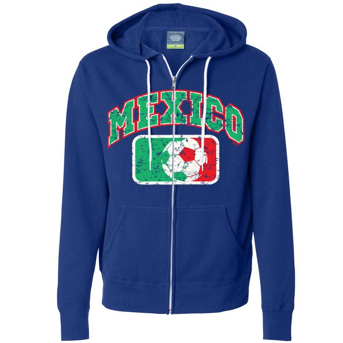 Mexico Vintage Soccer Team Zip-Up Hoodie - Retro Futbol Jacket for Men & Women - Perfect for Game Day, Casual Wear & Fan Apparel