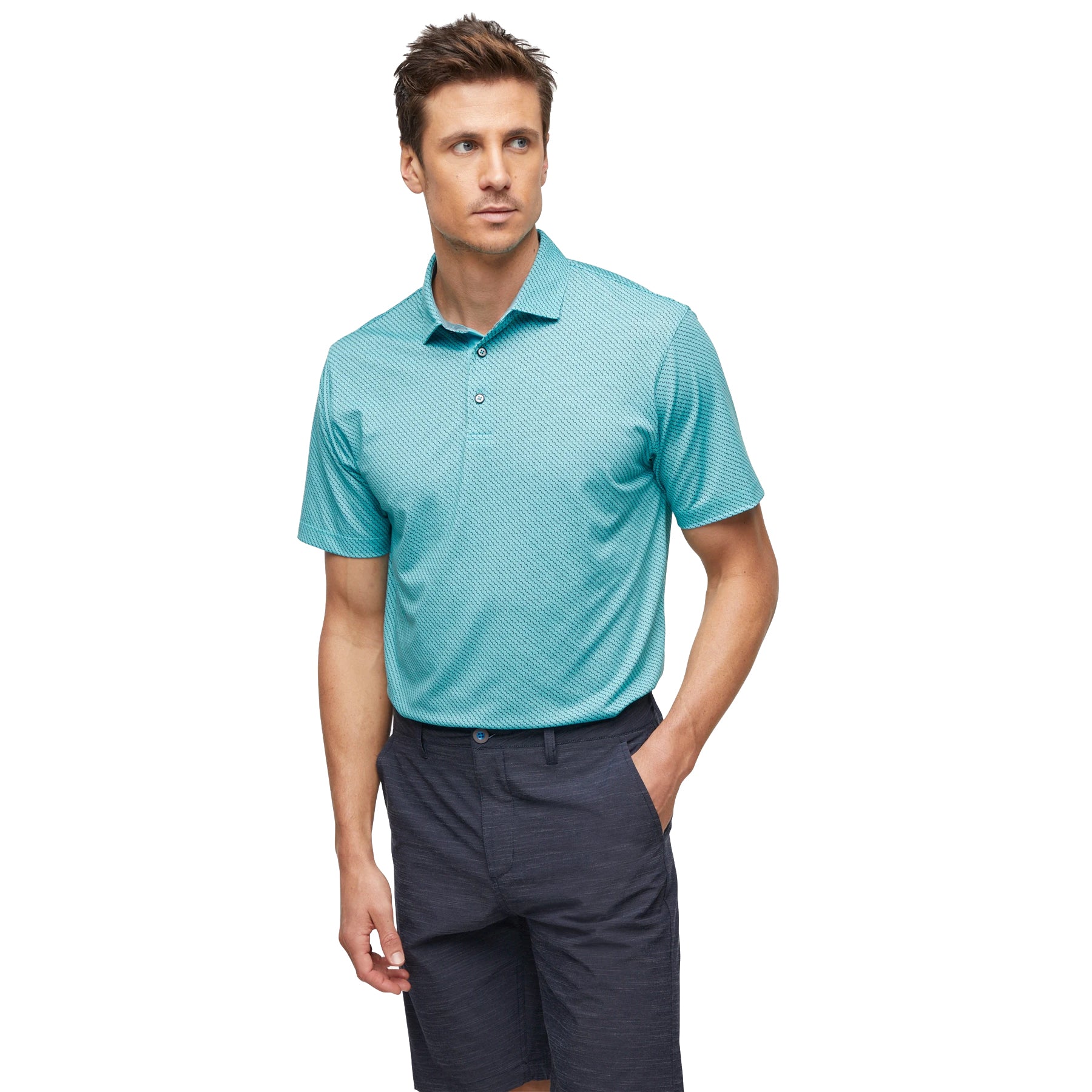 Devereux Boardwalk Men's Golf Polo Shirt - Moisture Wicking, UV Protection & Breathable Fabric for Golf, Casual Wear & Outdoor Activities