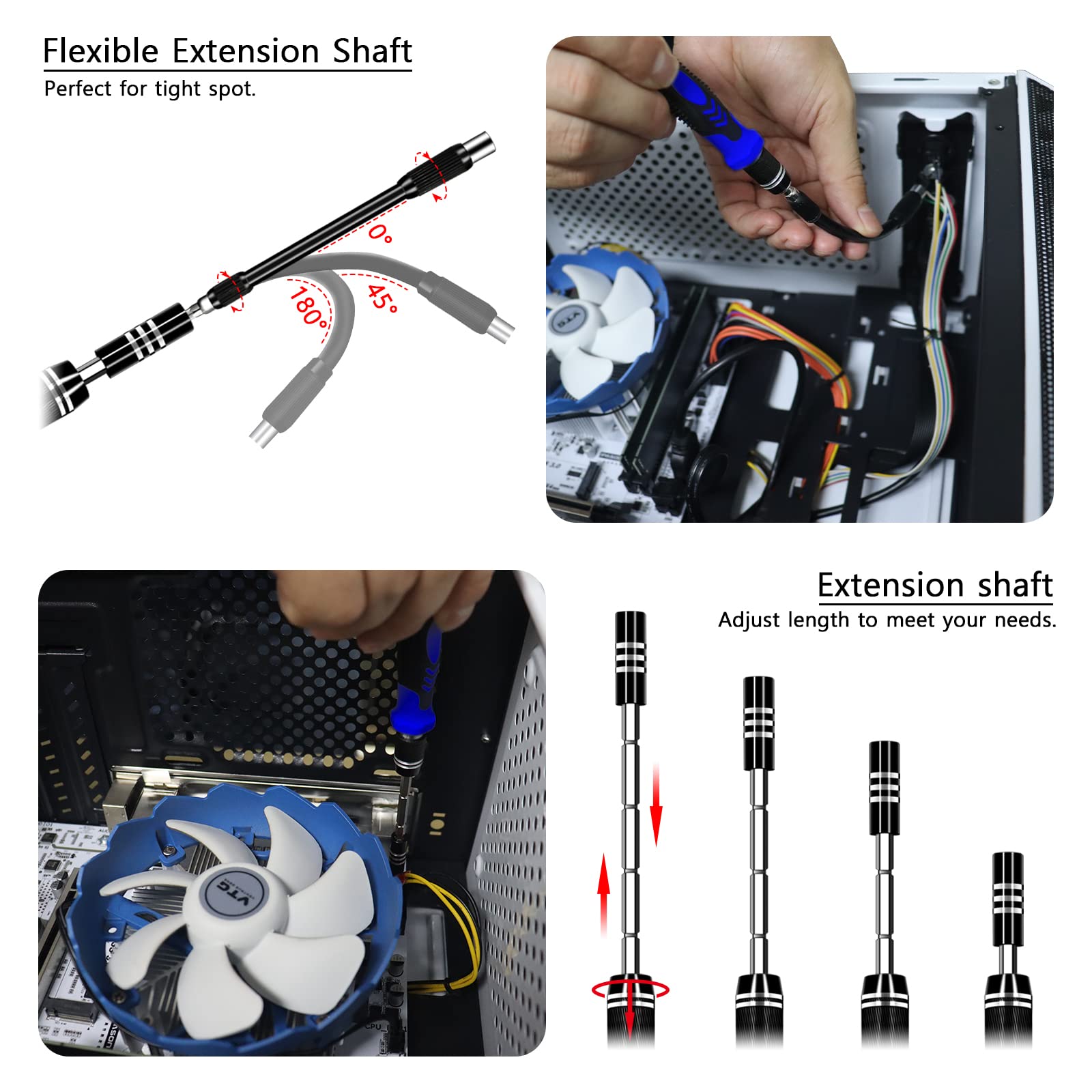 150-in-1 Precision Screwdriver Set for Electronics Repair - PC, MacBook, iPhone, Gaming Consoles (Blue)