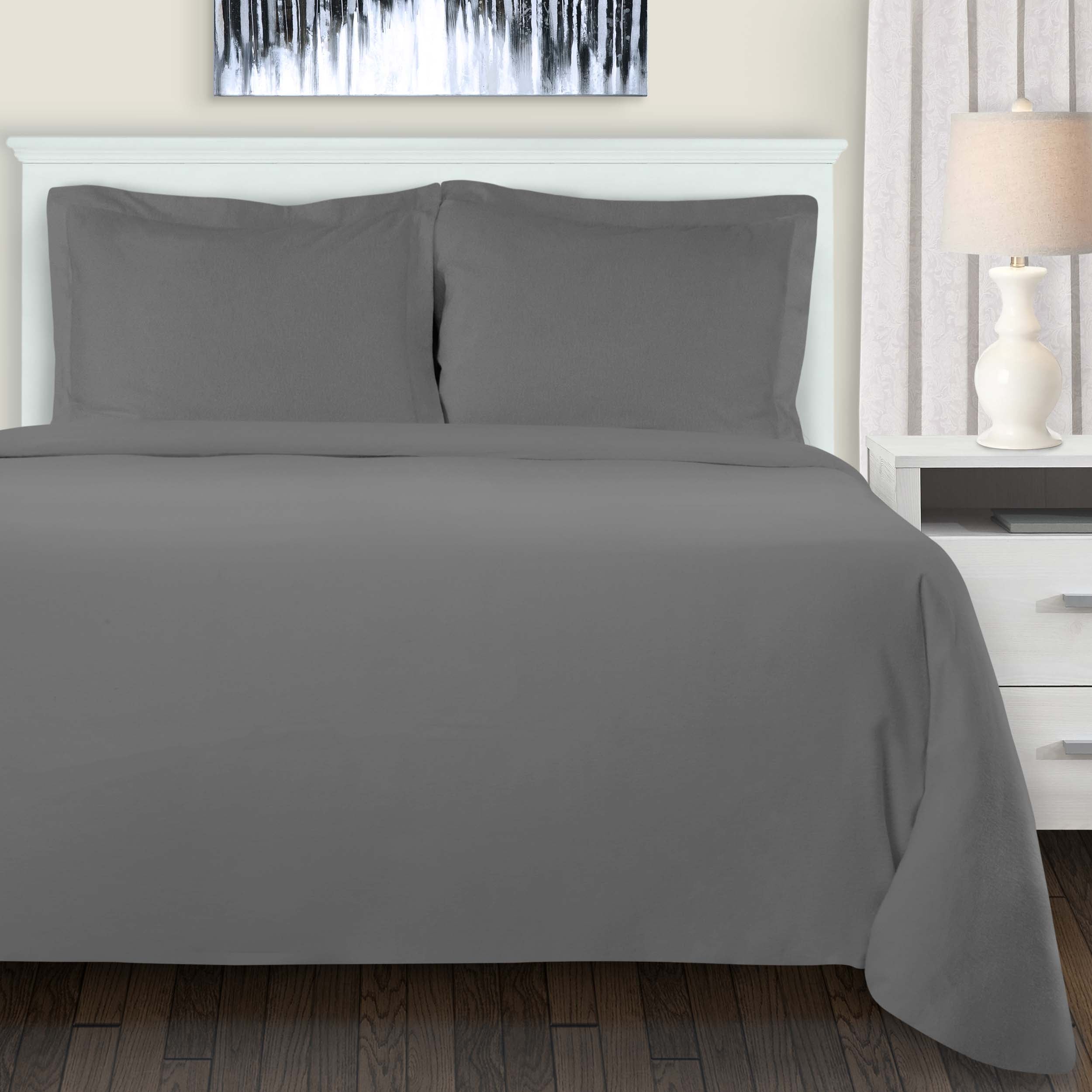 Premium 100% Cotton Flannel Duvet Cover Set - Soft & Cozy Bedding for Winter - Perfect for Master Bedroom, Guest Room & Cozy Nights