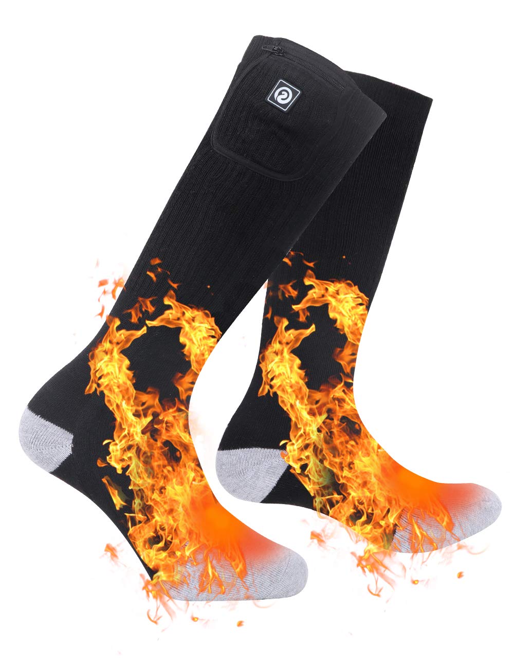 Electric Heated Socks for Men & Women - Rechargeable Battery Powered Thermal Socks for Cold Weather, Winter Camping & Outdoor Activities - Perfect for Hiking, Skiing & Snowboarding