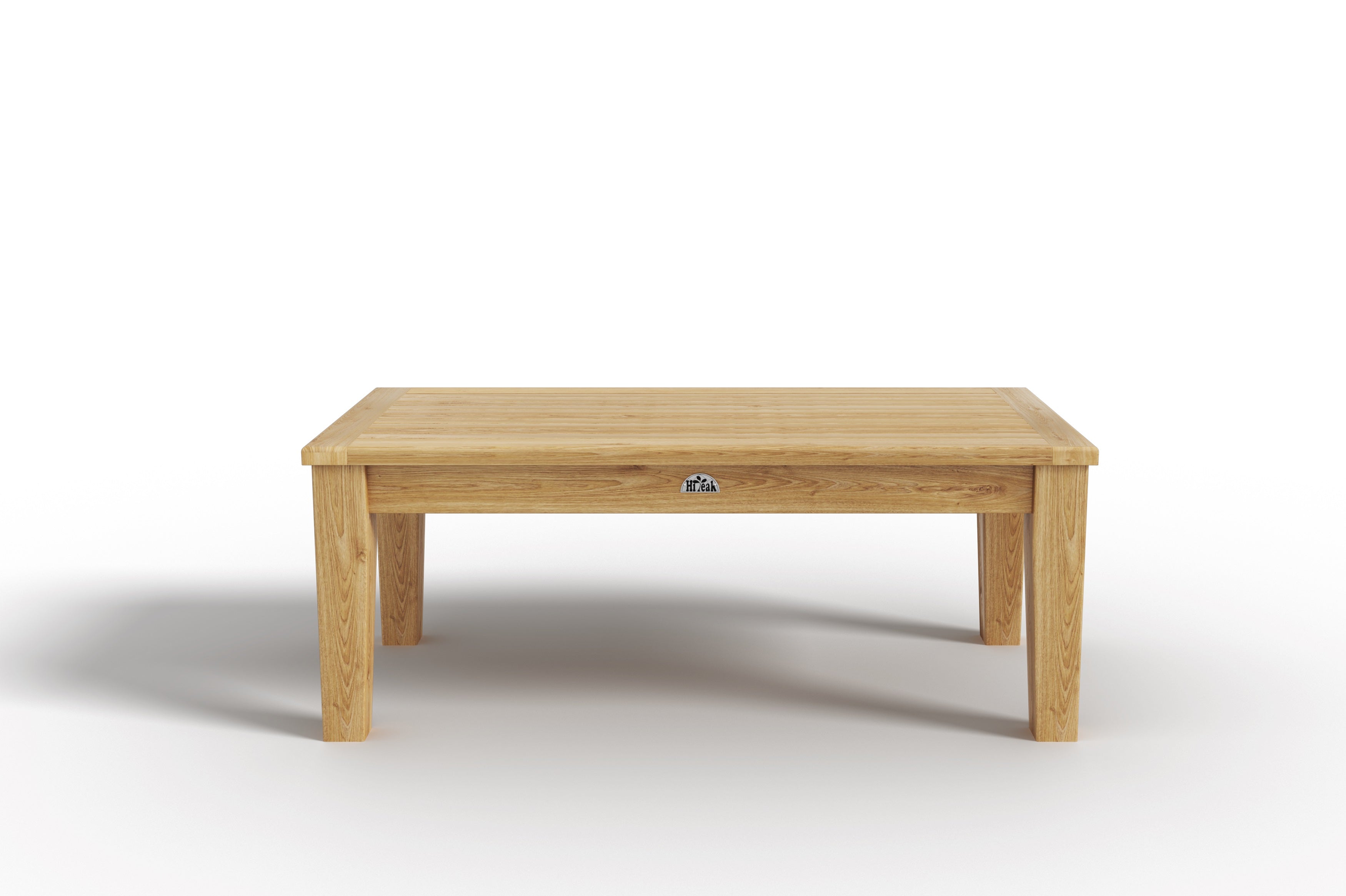 Eliane Rectangular Teak Outdoor Coffee Table - Weather-Resistant Patio Furniture for Garden, Poolside & Deck - Modern Outdoor Living Room Decor