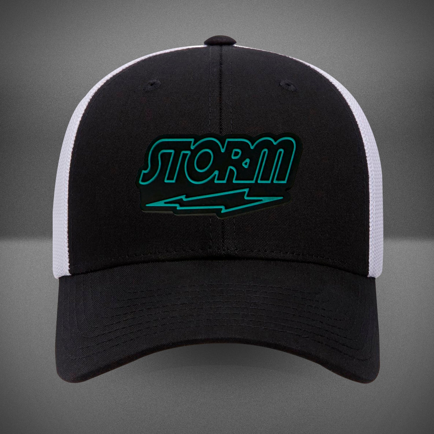 Storm Trucker Hat for Men & Women - Adjustable Snapback Cap in Black & White - Perfect for Outdoor Activities, Sports, and Casual Wear