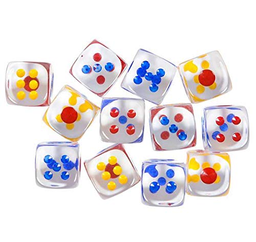 1 Inch Clear Transparent Dice Set - 360 Pieces Bulk Pack for Board Games, Casino, D&D, and Party Favors | DollarItemDirect
