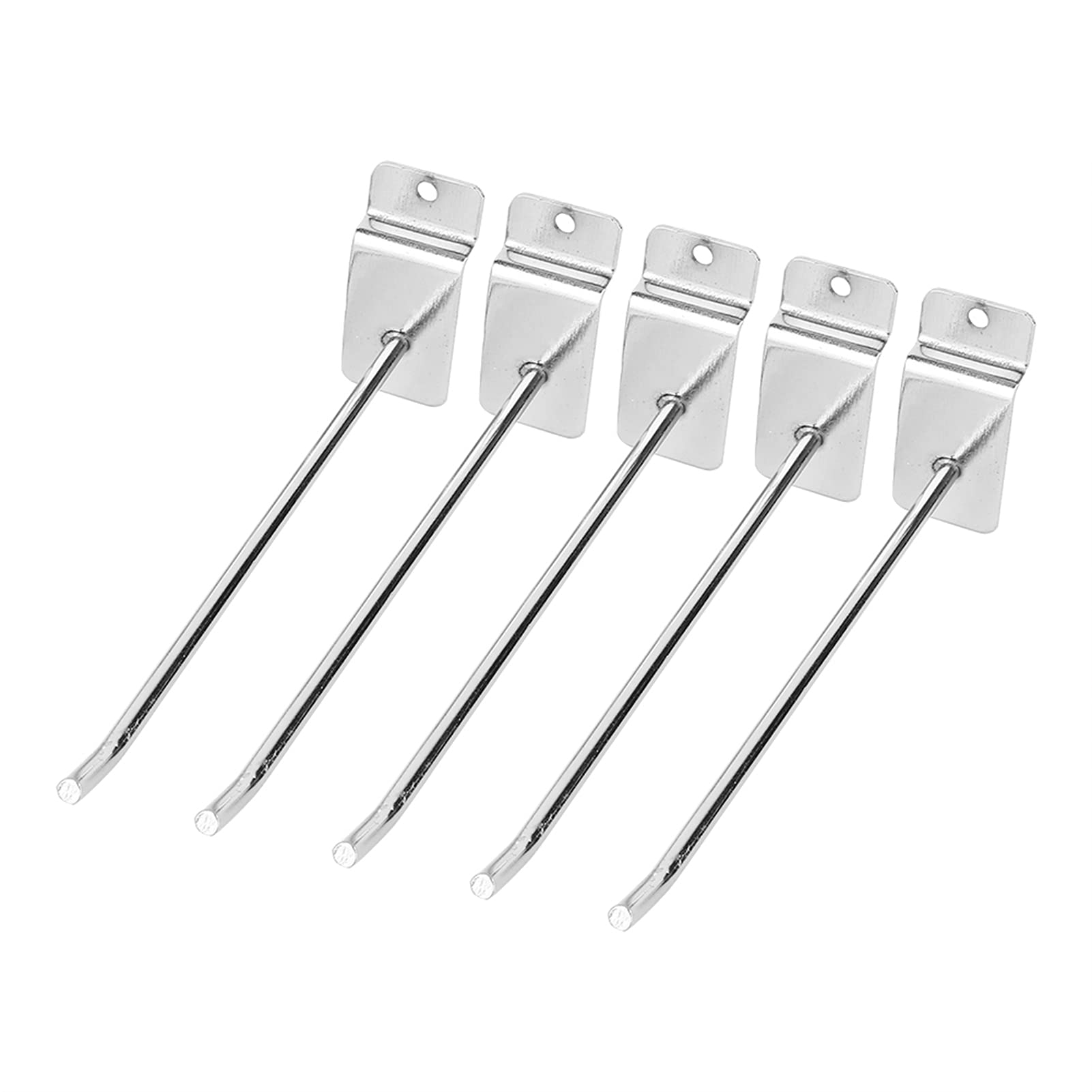 25pcs 6 Inch Slatwall Hooks for Retail Display & Garage Organization - Heavy Duty Wall Panel Hooks for Shop Shelves, Product Carriers & Storage Solutions - Perfect for Store Fixtures, Home Garage & Retail Space Organization