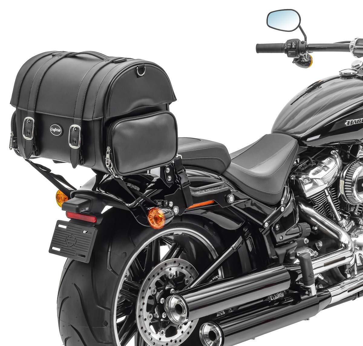 Rear Bag Compatible with Cruiser Custom Passenger Tail FP CB12885 - Durable Motorcycle Luggage for Storage & Travel - Perfect for Road Trips & Commuting