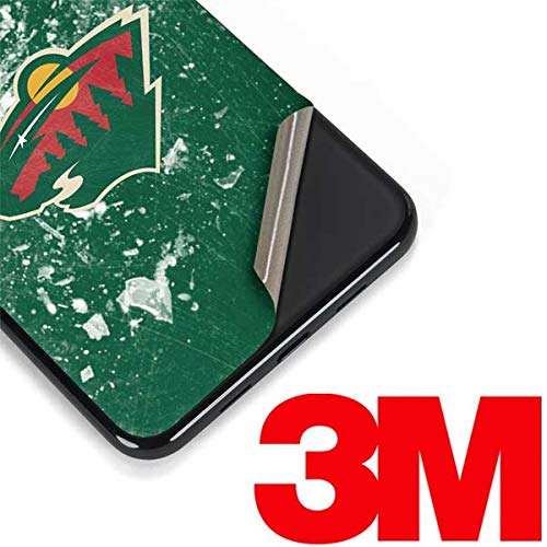 Officially Licensed NHL Minnesota Wild Frozen Design Skin Decal for Google Pixel 3a XL - Protective Phone Cover with Premium Vinyl - Perfect for Hockey Fans & Winter Sports Enthusiasts