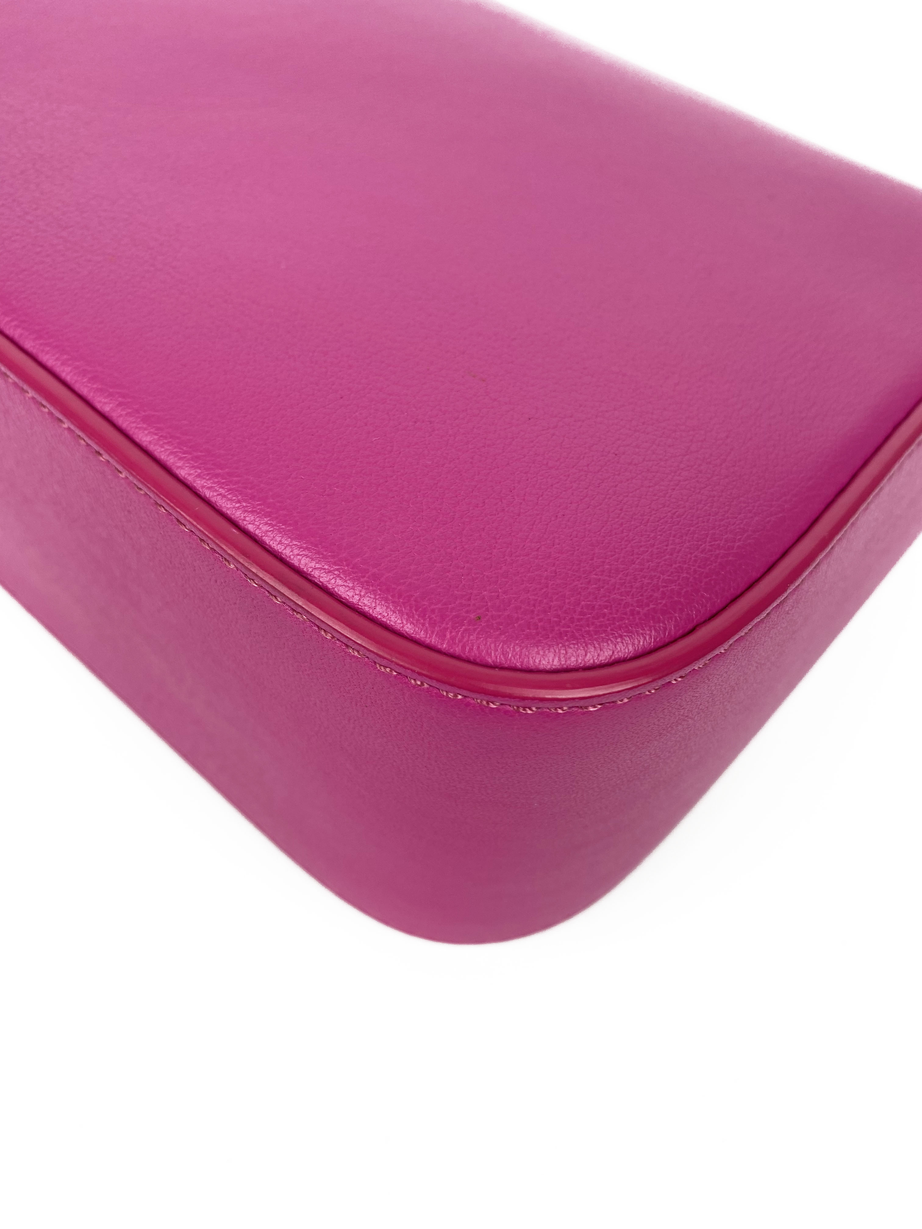 Fendi Magenta 3 Baguette Bag - Luxury Shoulder Handbag for Women | Trendy Crossbody Purse for Party, Dating & Everyday Use