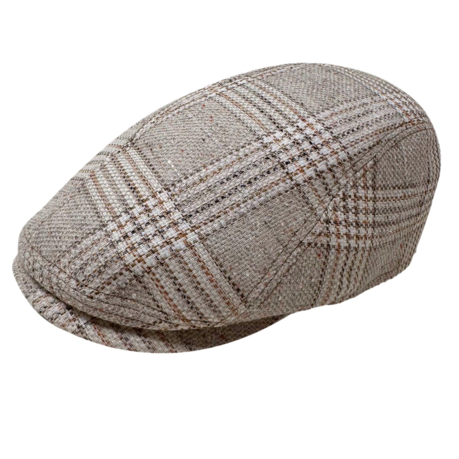 Jackson Linen & Silk Driving Cap for Men - Vintage Style Flat Cap for Golf, Cycling & Outdoor Activities