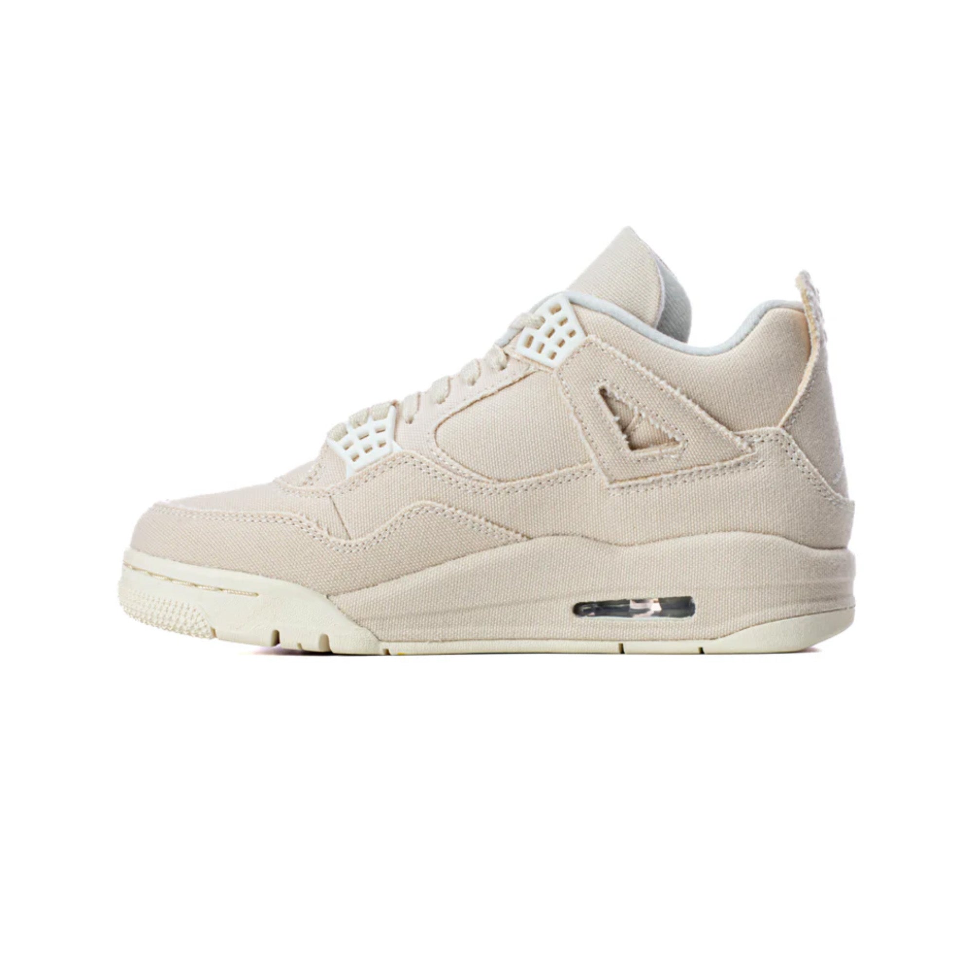 Air Jordan 4 Retro 'Blank Canvas' Women's Sneakers (2022 Release) - Stylish White Basketball Shoes for Women, Perfect for Casual Wear, Gym & Street Fashion