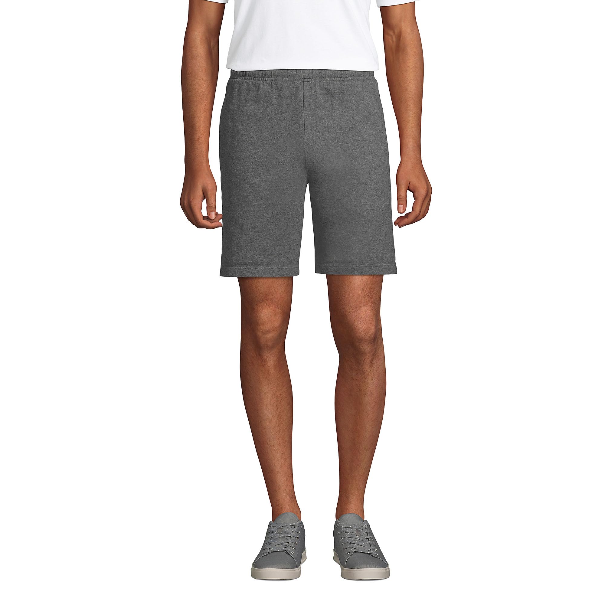 Lands' End Men's Jersey Knit Shorts - Comfortable Cotton Casual Shorts for Summer | Perfect for Beach, Lounge & Outdoor Activities