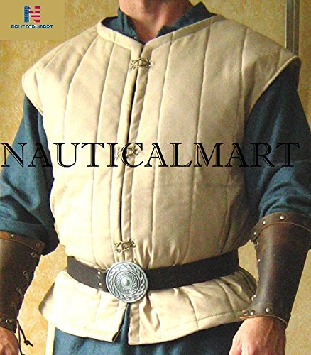 Medieval Celtic Viking Armor - Padded Sleeveless Gambeson for LARP, Cosplay & Reenactment | Historical Battle Gear | NauticalMart