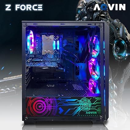 AQVIN ZForce Gaming Desktop Tower PC with 24