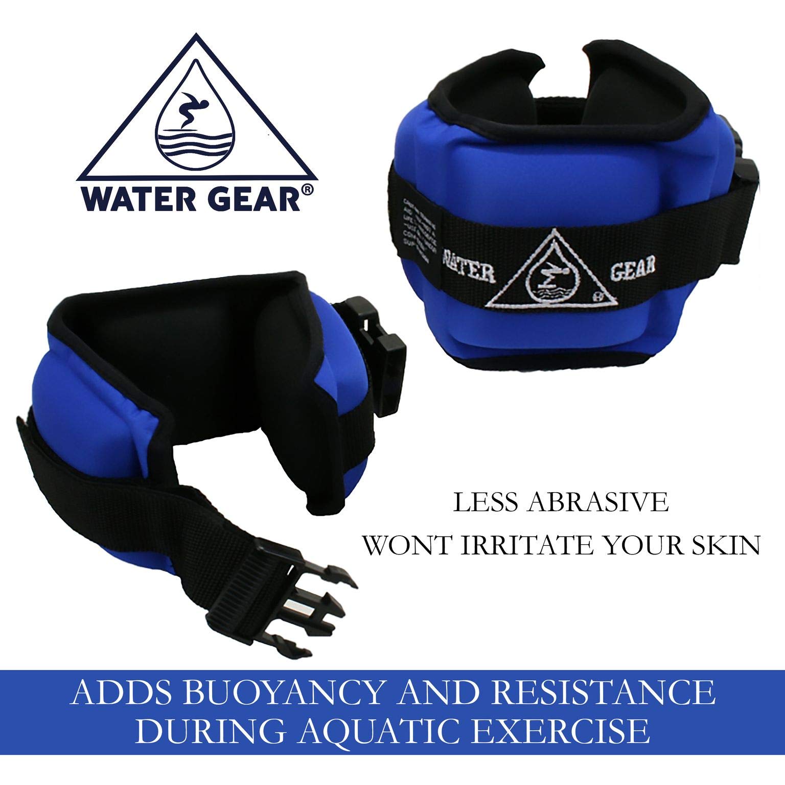 Professional Aqua Cuffs - Adjustable Water Resistance Bands for Ankle & Wrist - Swim Training, Aqua Aerobics & Pool Workouts - Ideal for Water Fitness, Therapy & Rehabilitation Exercises